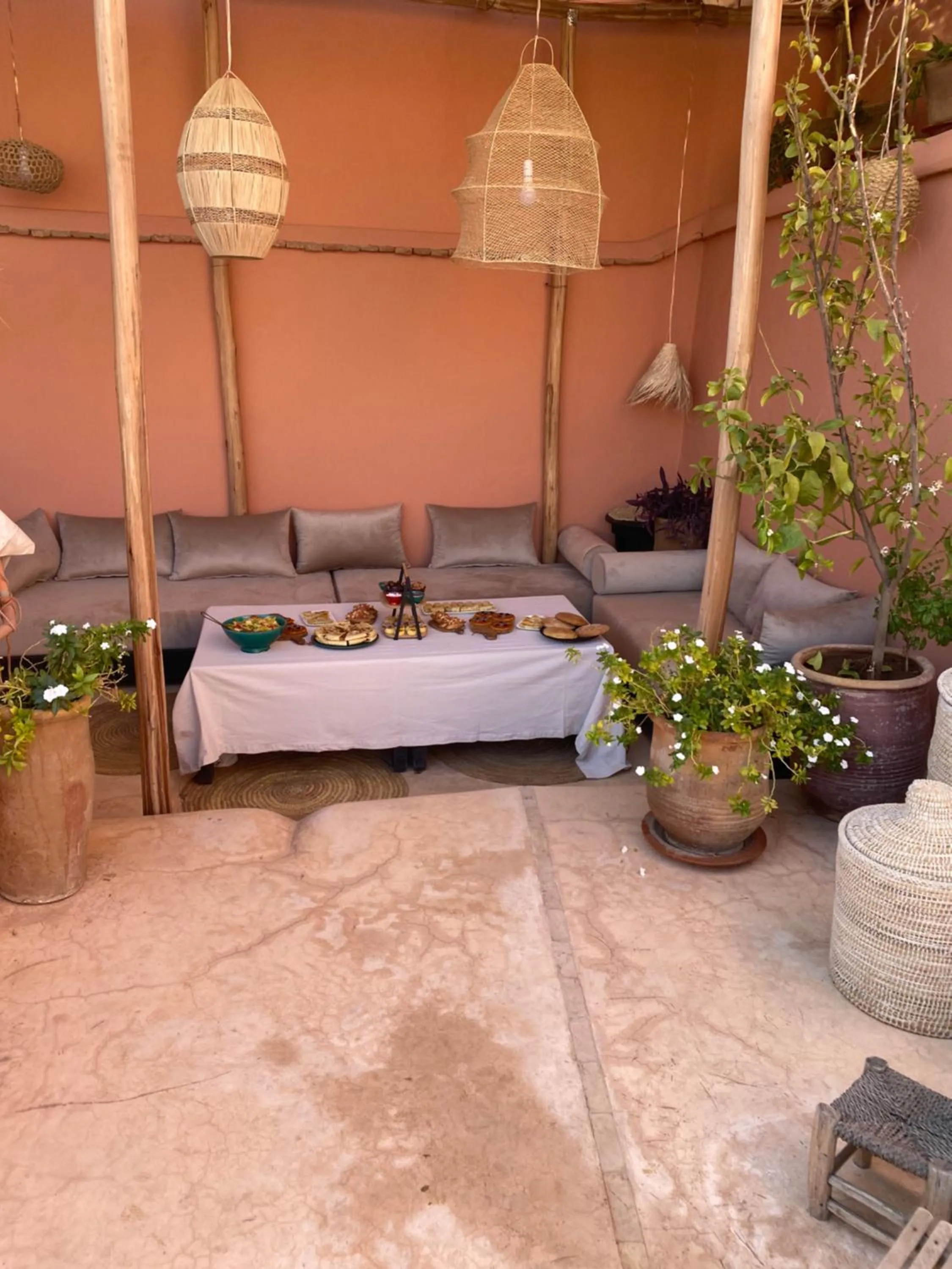 Bed in Riad Wabisabi