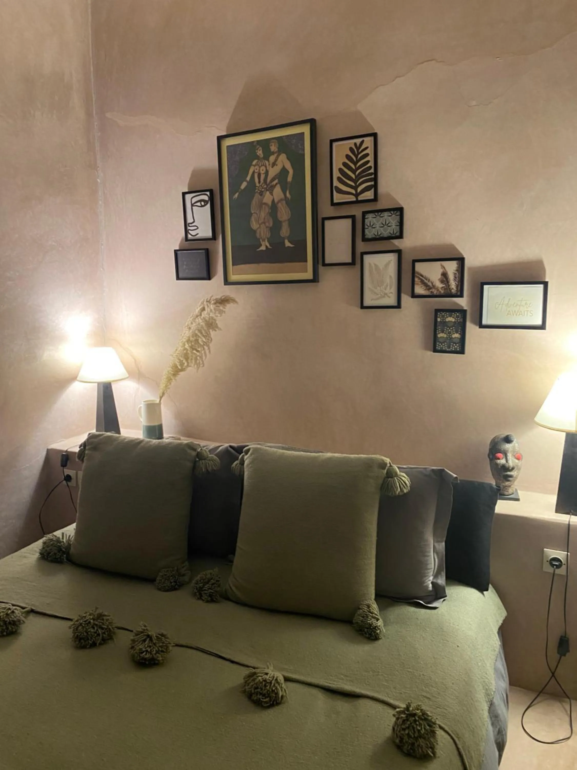 Bed in Riad Wabisabi