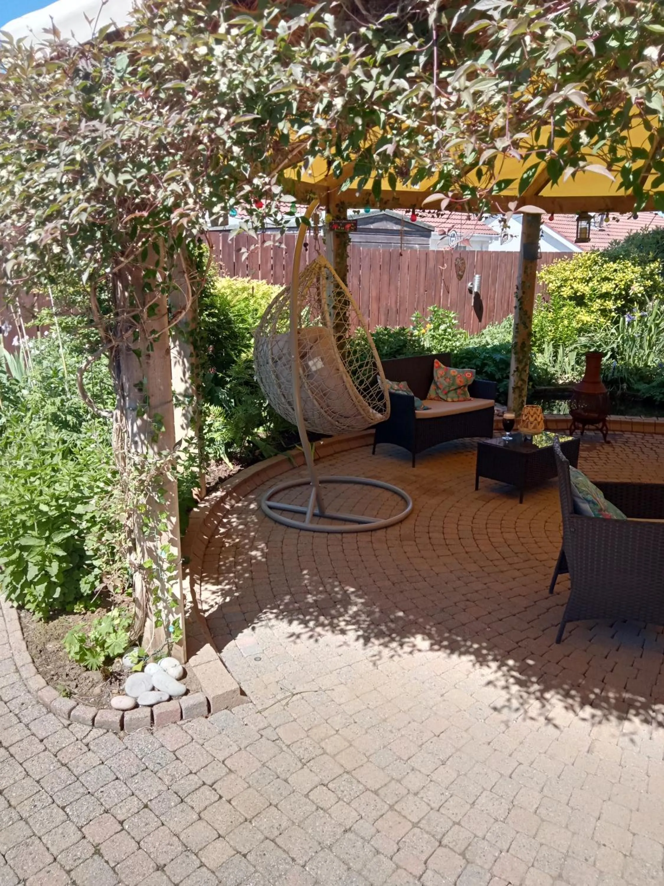 Garden view in Cloyfin B and B