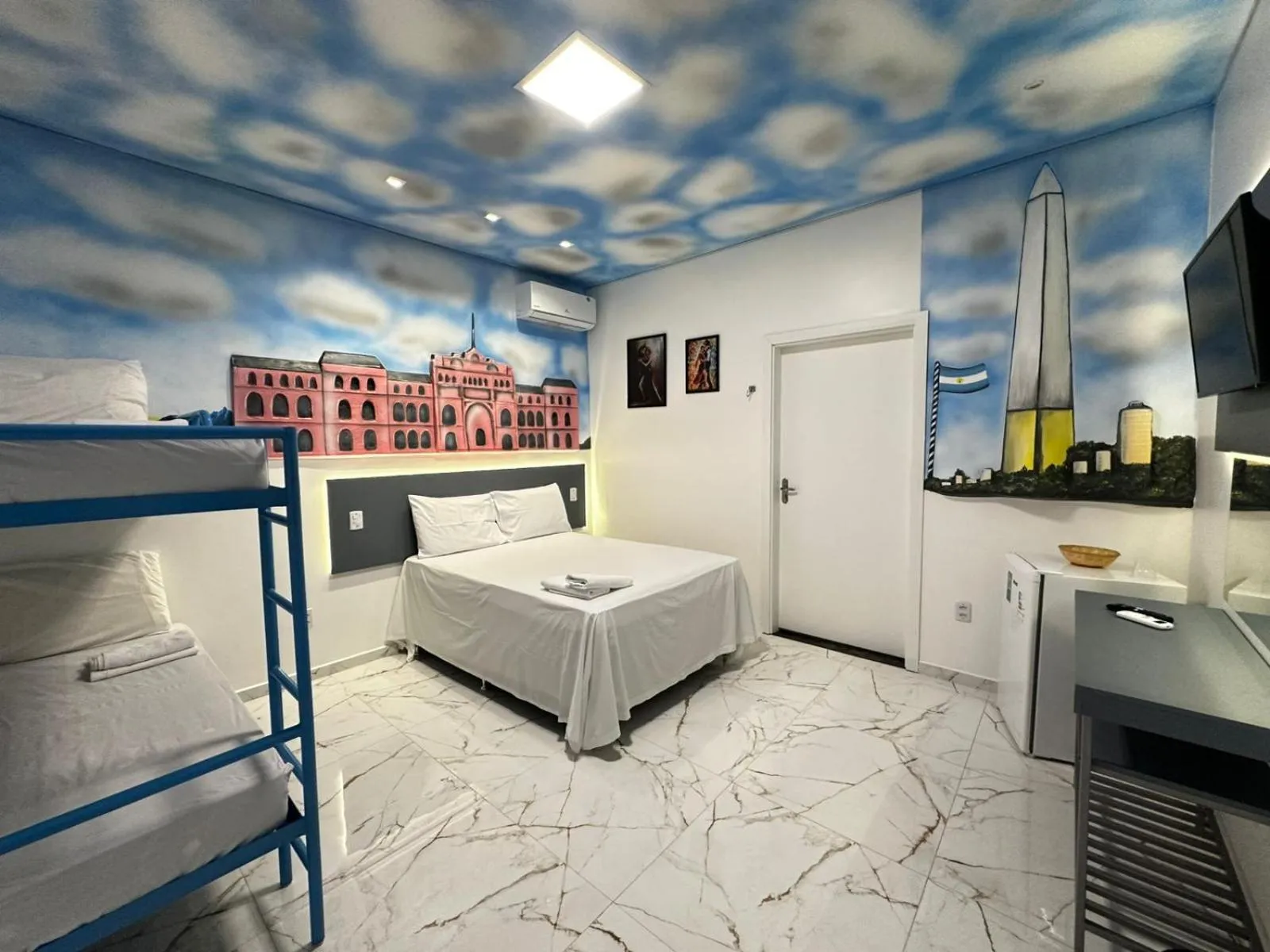 Bed in Pousada Country K no Parque Aquamak