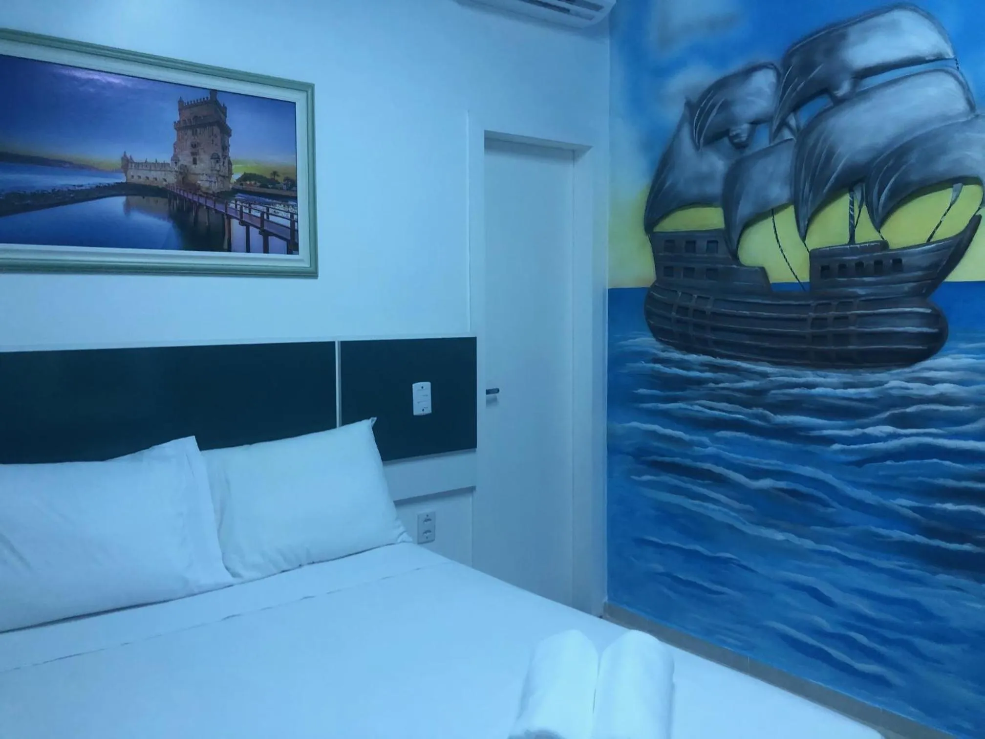 Bed in Pousada Country K no Parque Aquamak