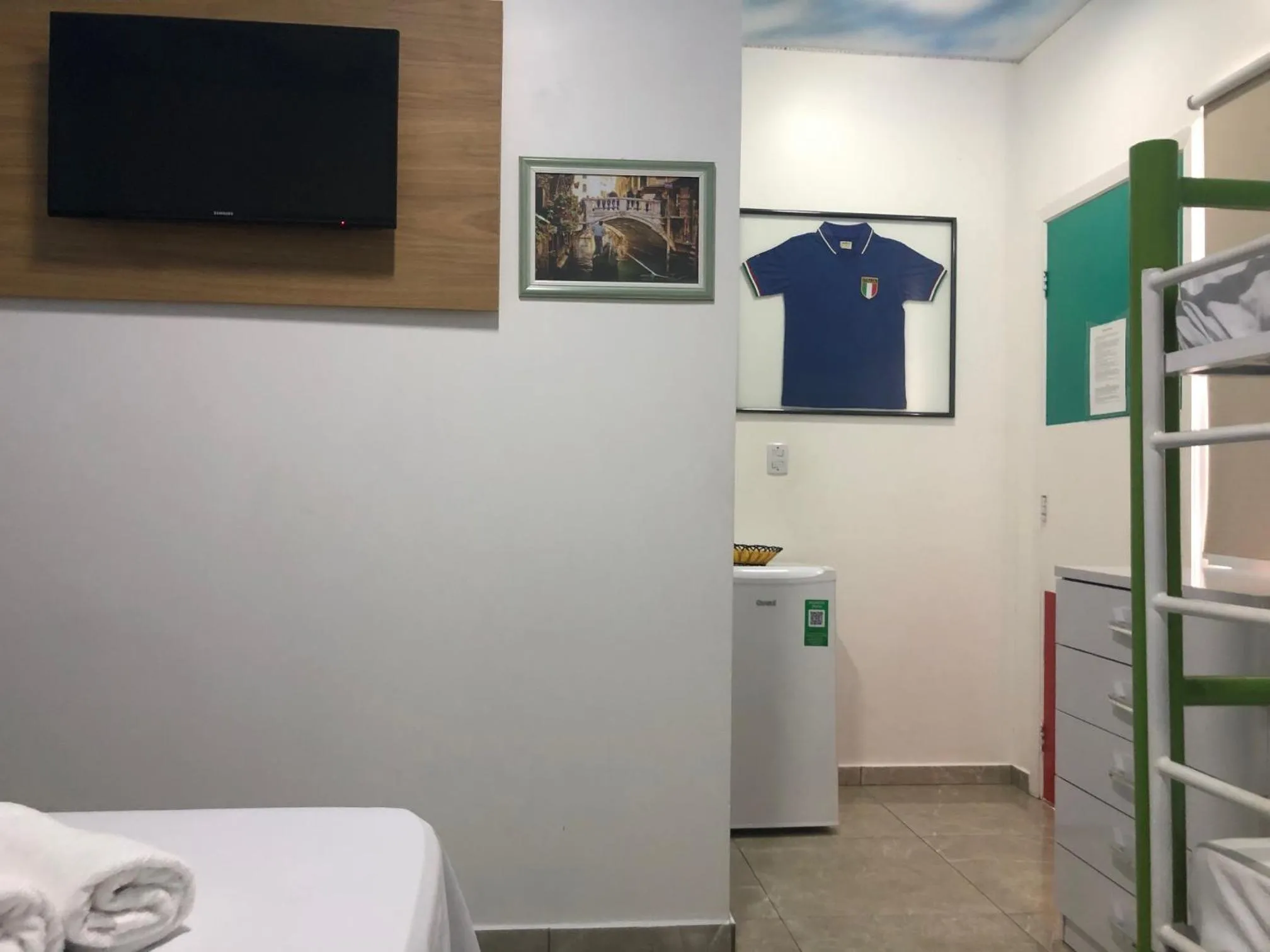 Bed in Pousada Country K no Parque Aquamak