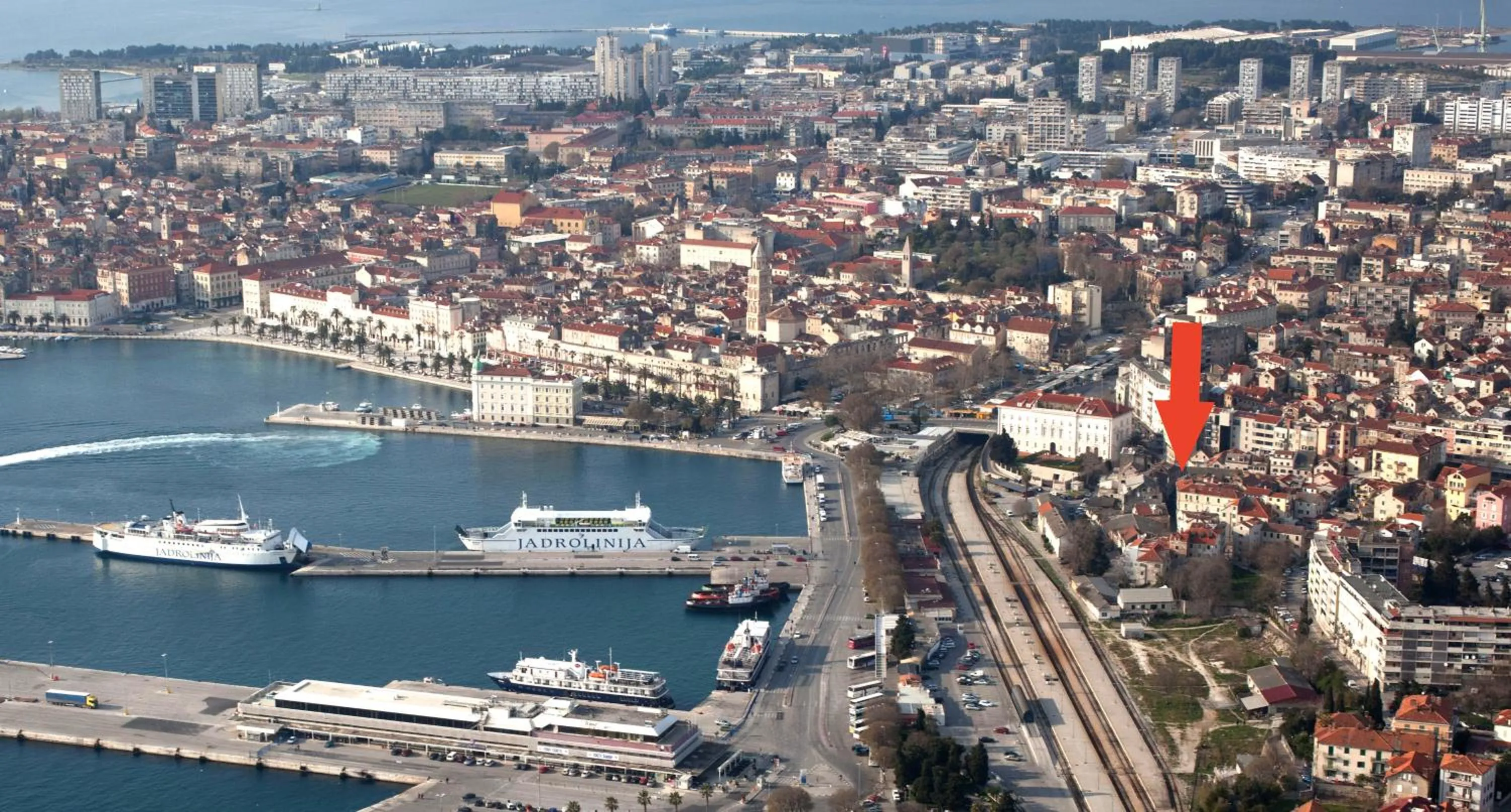 Bird's eye view in Villa Toni Design Apartments