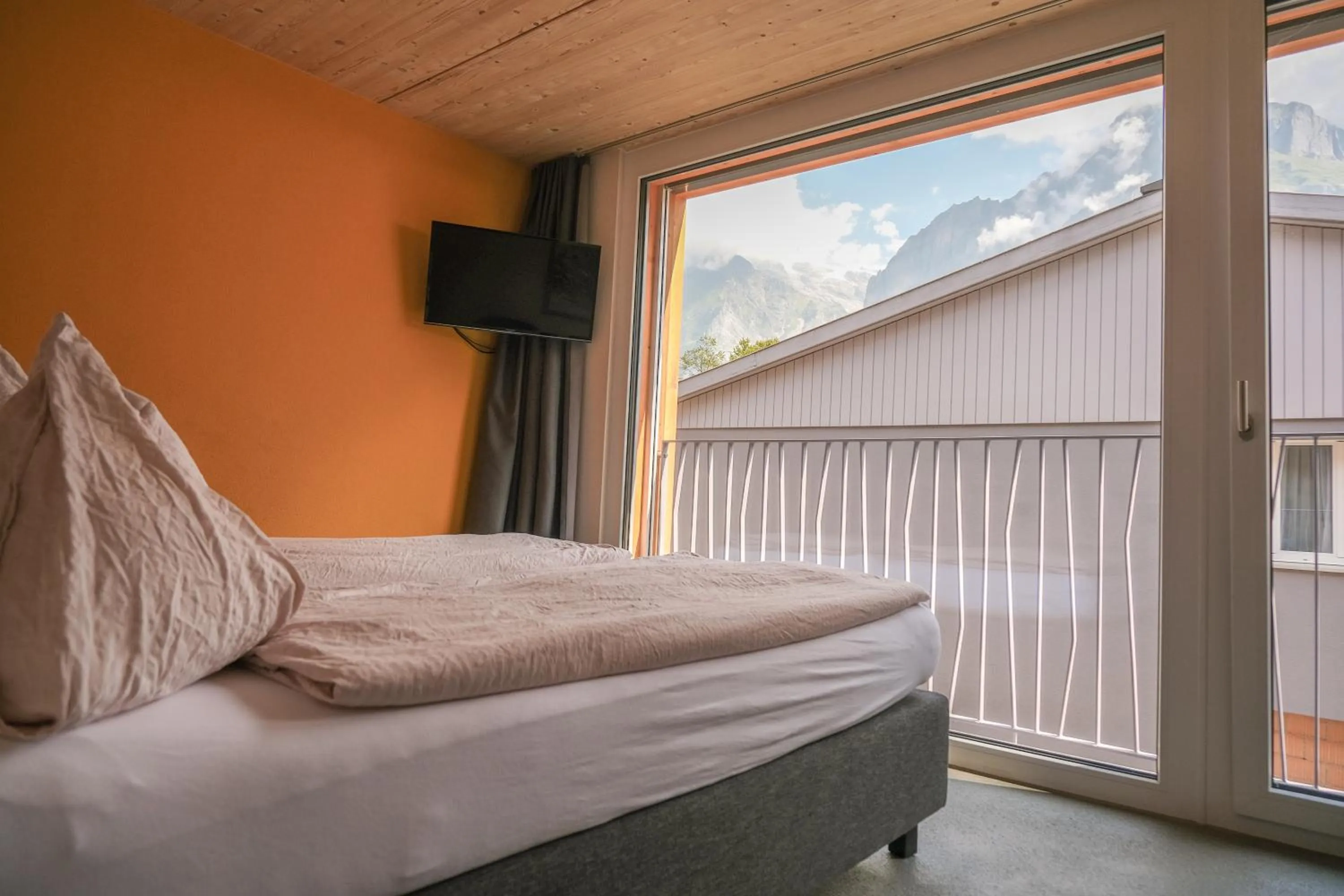View (from property/room), Bed in Eiger Lodge Chic