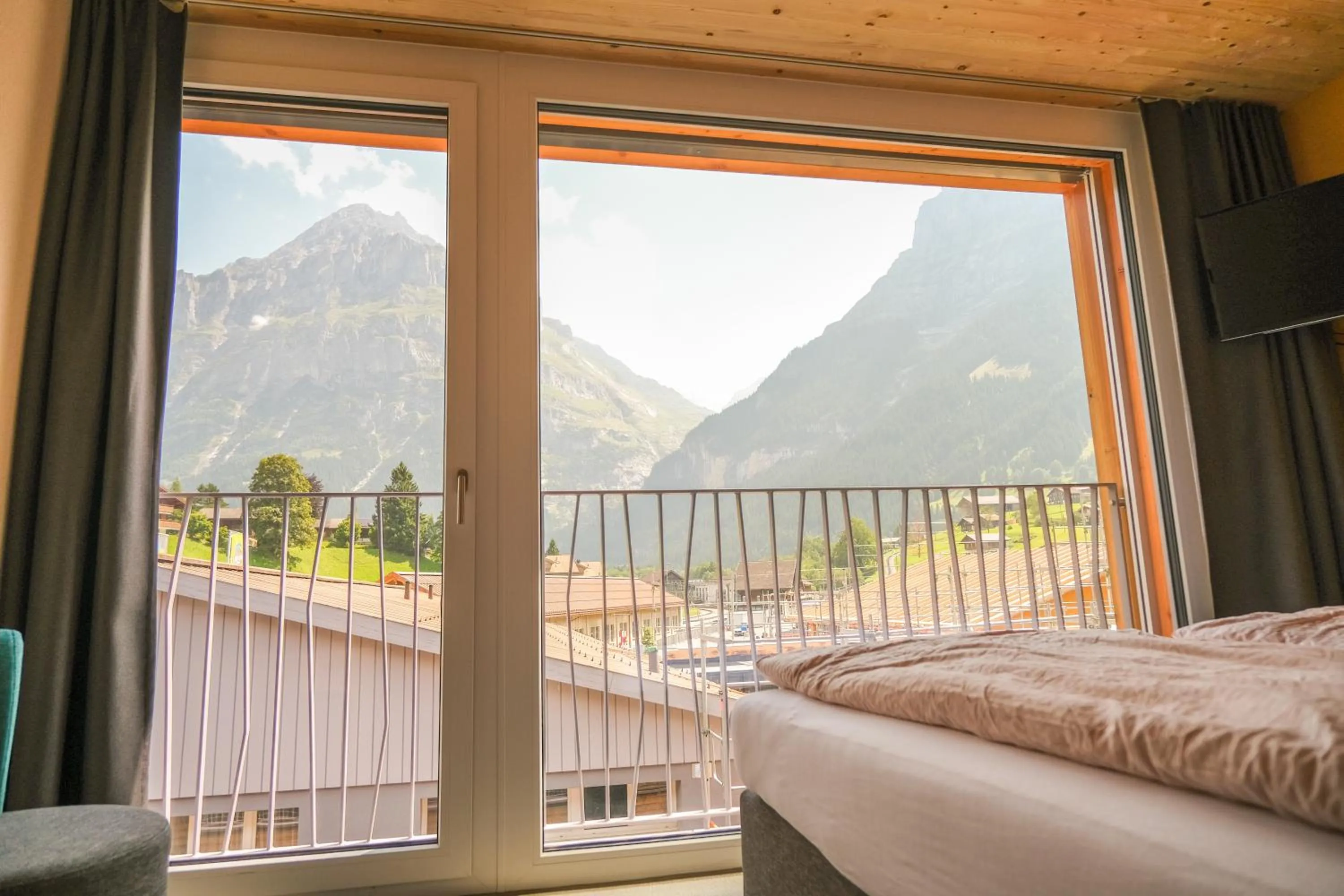 View (from property/room), Bed in Eiger Lodge Chic
