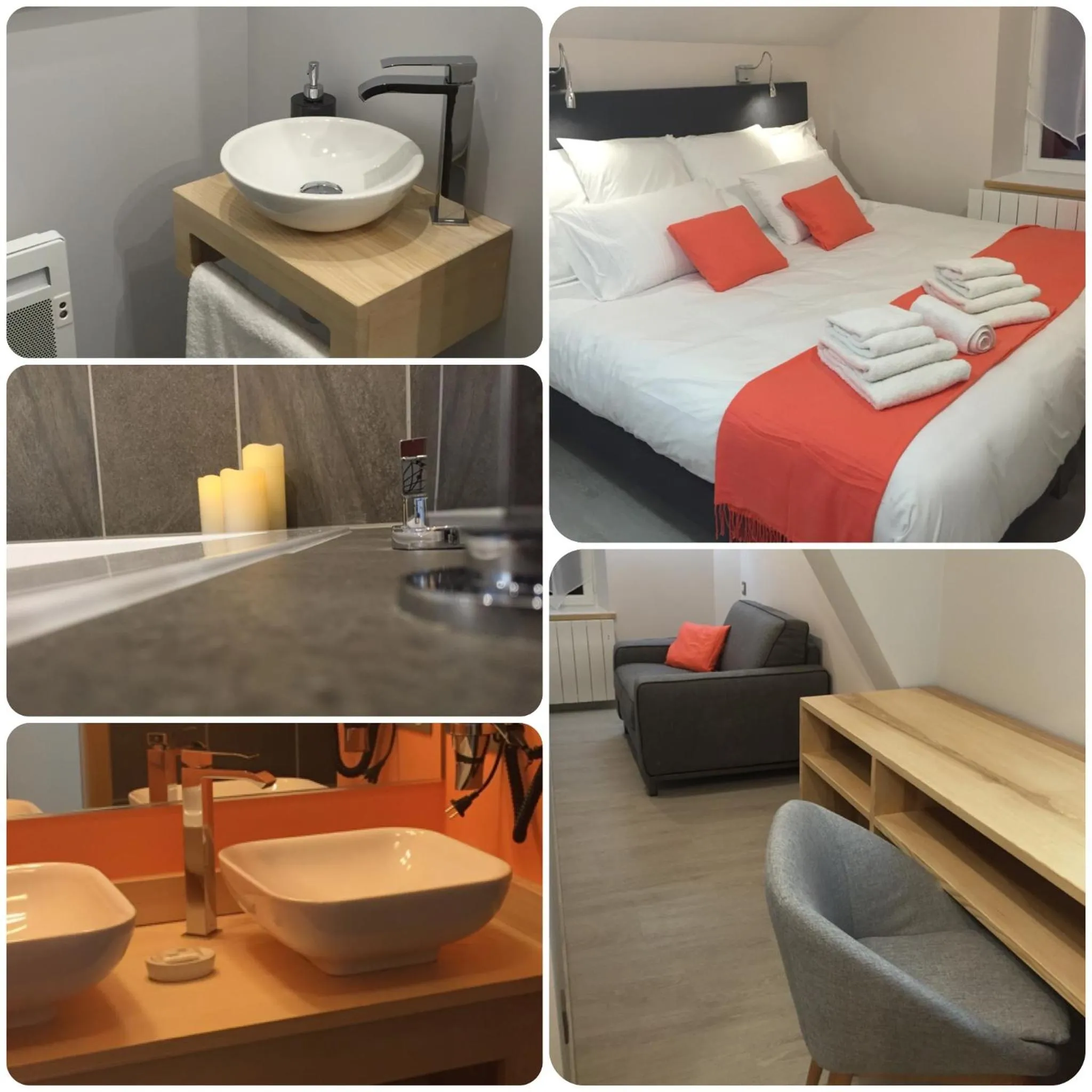 Photo of the whole room, Bed in Hôtel du Bout du Monde