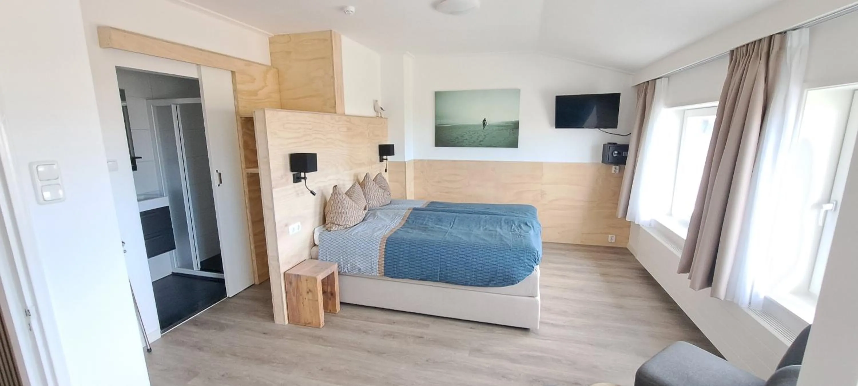 Sea view, Bed in Bed&Breakfast aan Strand