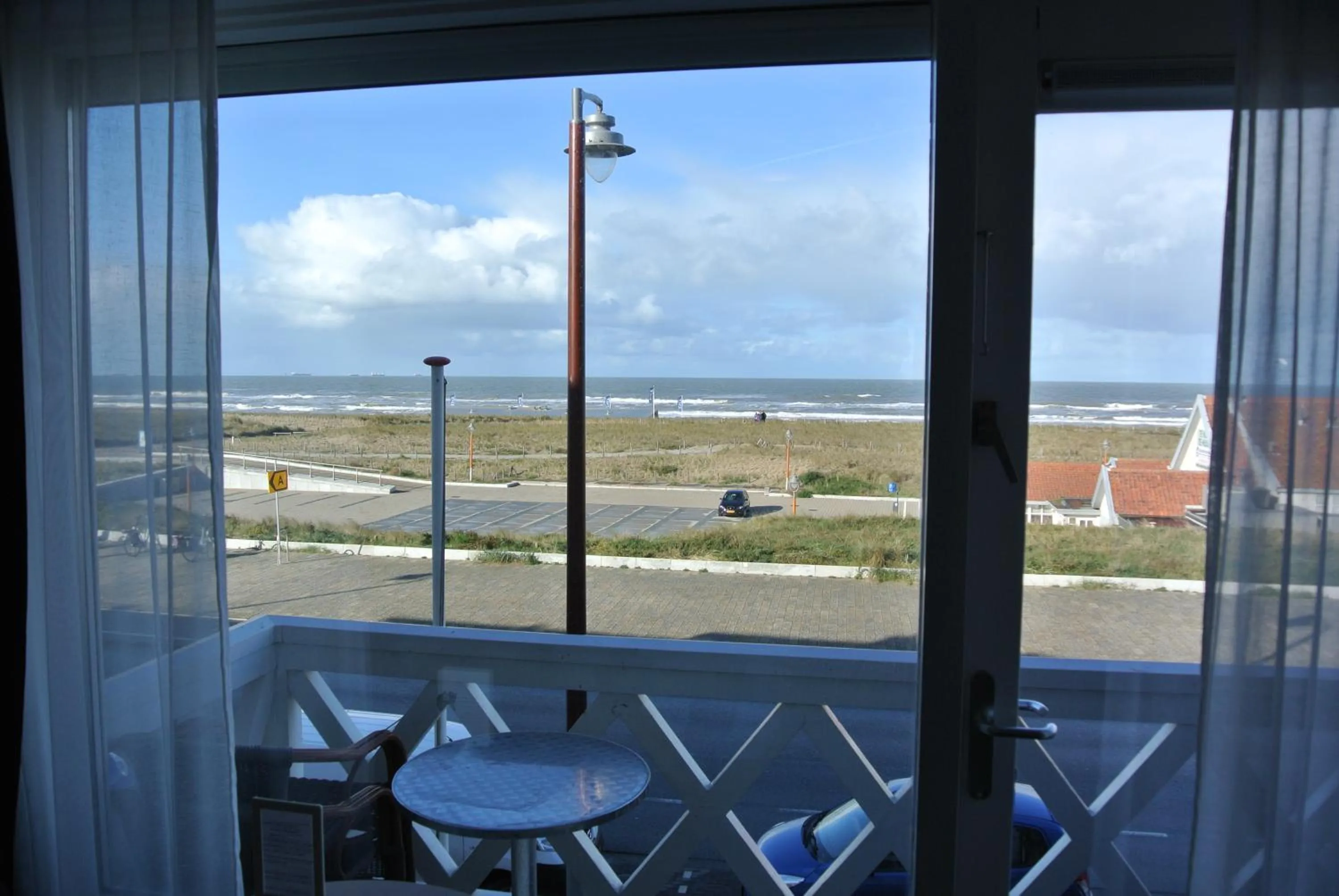 Balcony/Terrace in Bed&Breakfast aan Strand