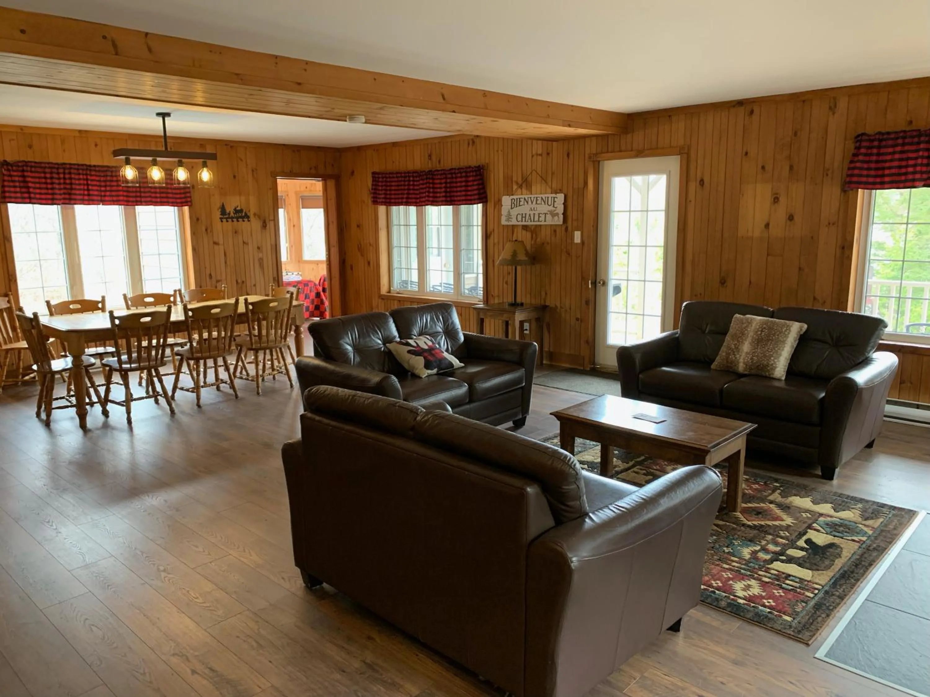 Living room in Pourvoirie du Lac Blanc