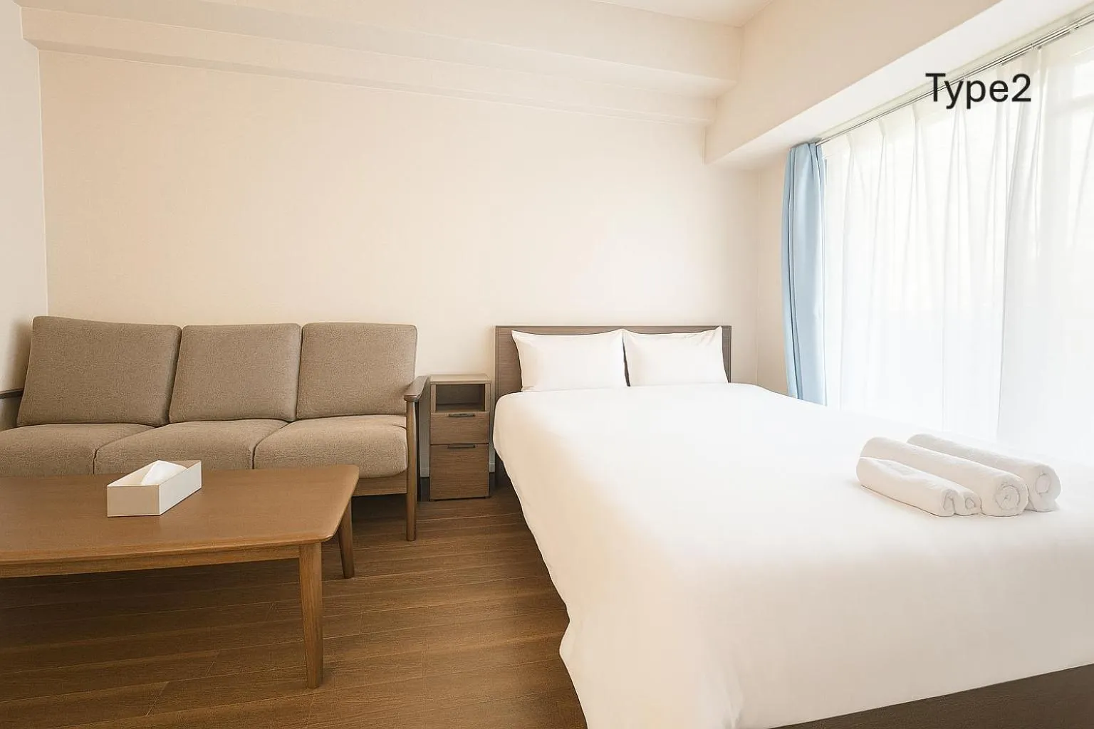 Bed in Nanba West Sakuragawa Station Apartment