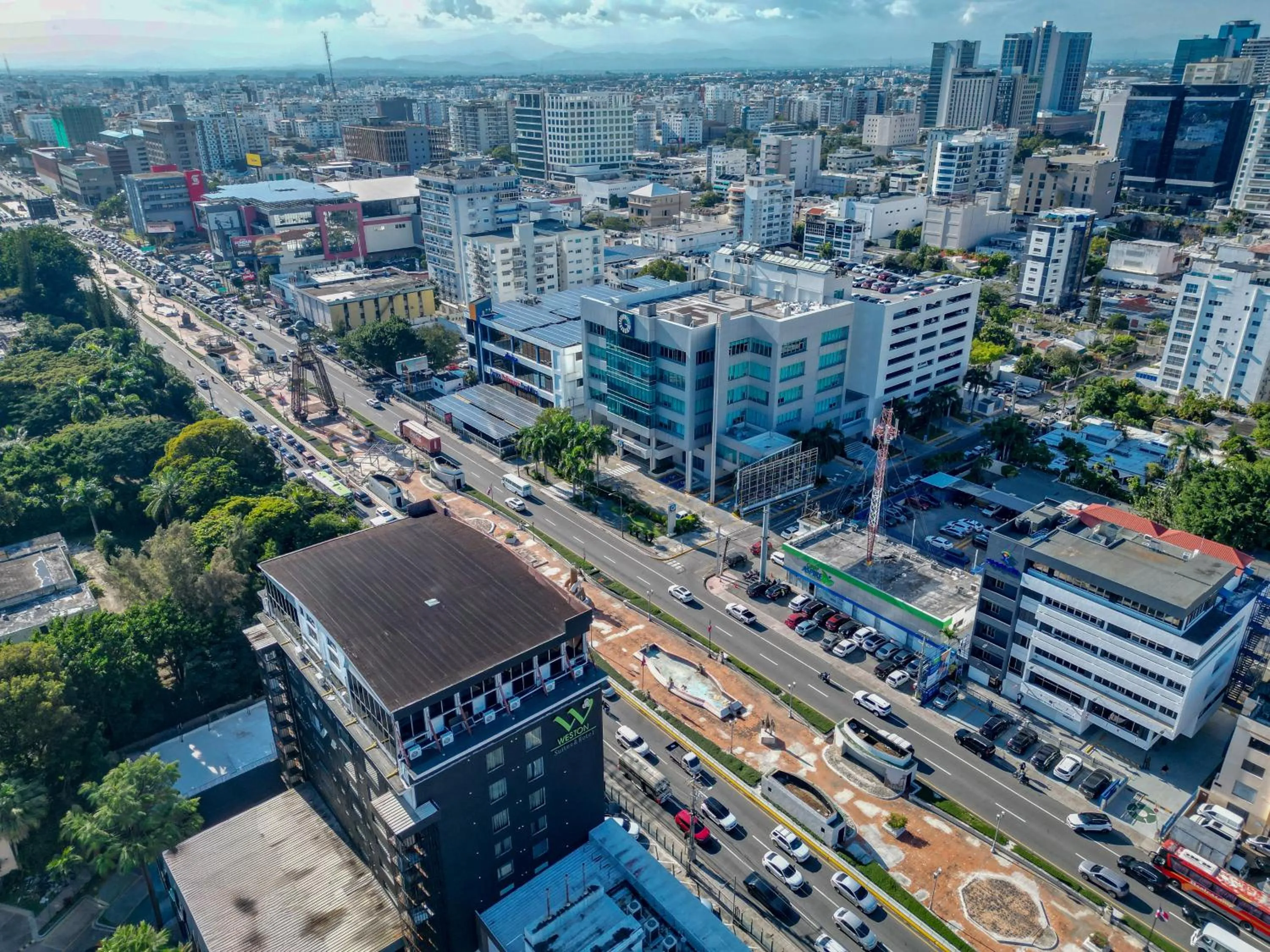 Bird's eye view in Weston Suites Hotel