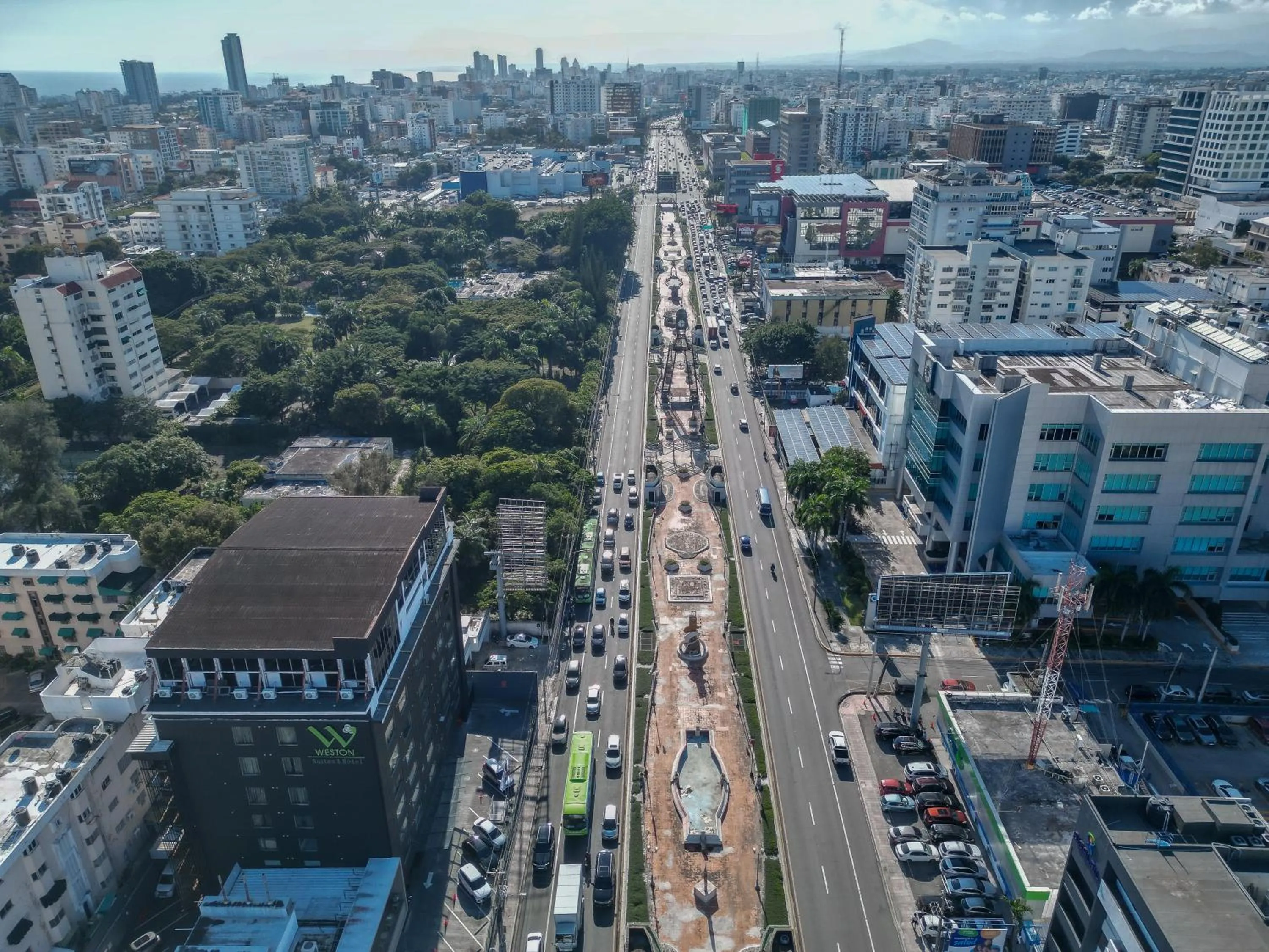 Bird's eye view in Weston Suites Hotel