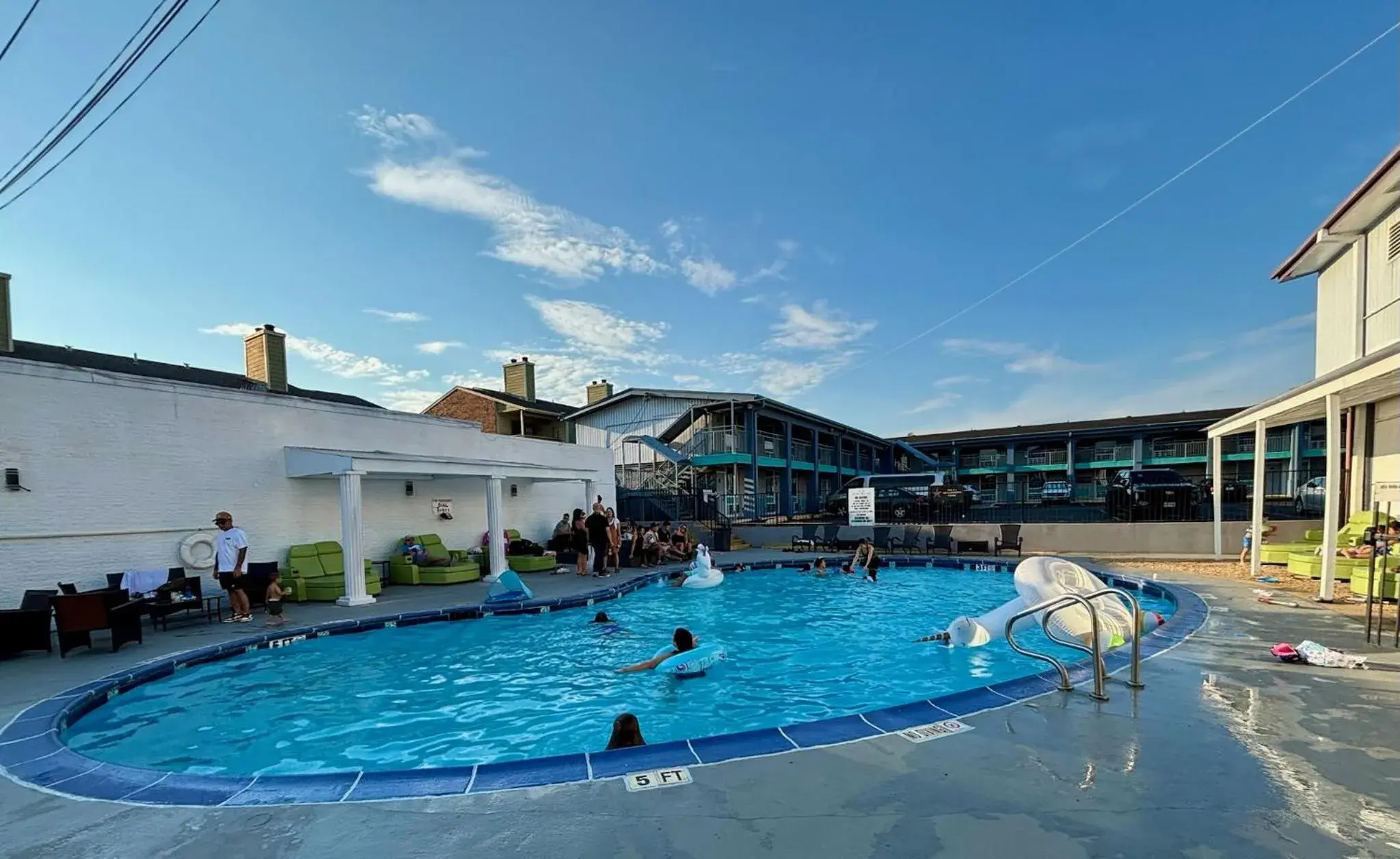 Swimming pool in R Nite Star Inn and Suites -Home of the Cowboys & Rangers Swimming pool in R Nite Star Inn and Suites -Home of the Cowboys & Rangers
