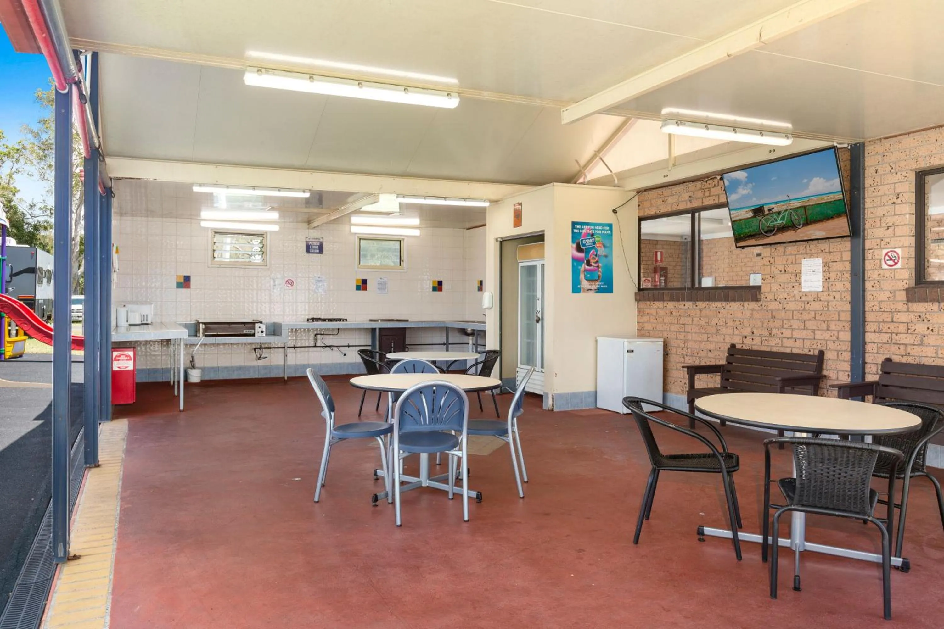 BBQ facilities in Pyramid Holiday Park