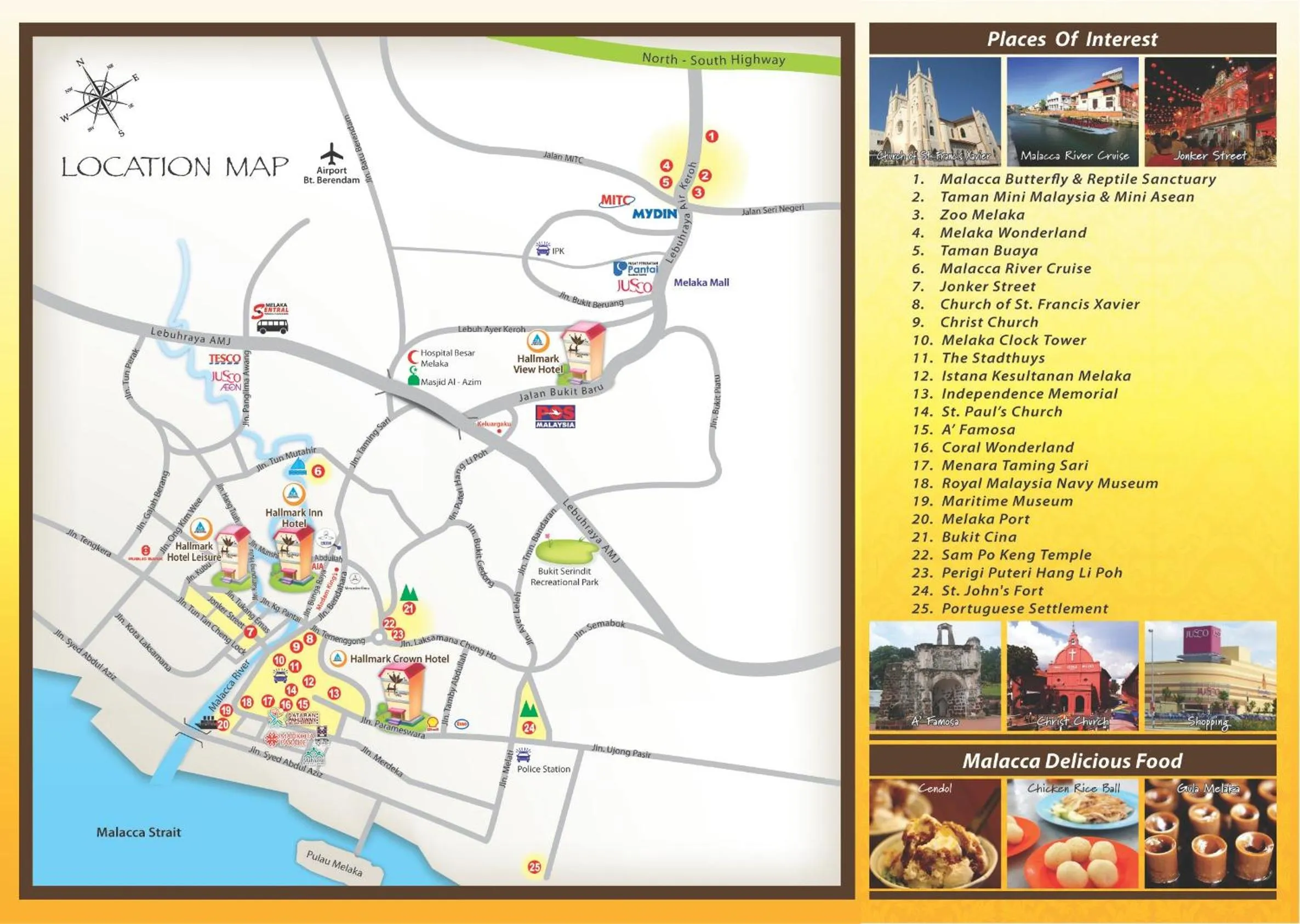 Location in Hallmark Crown Hotel