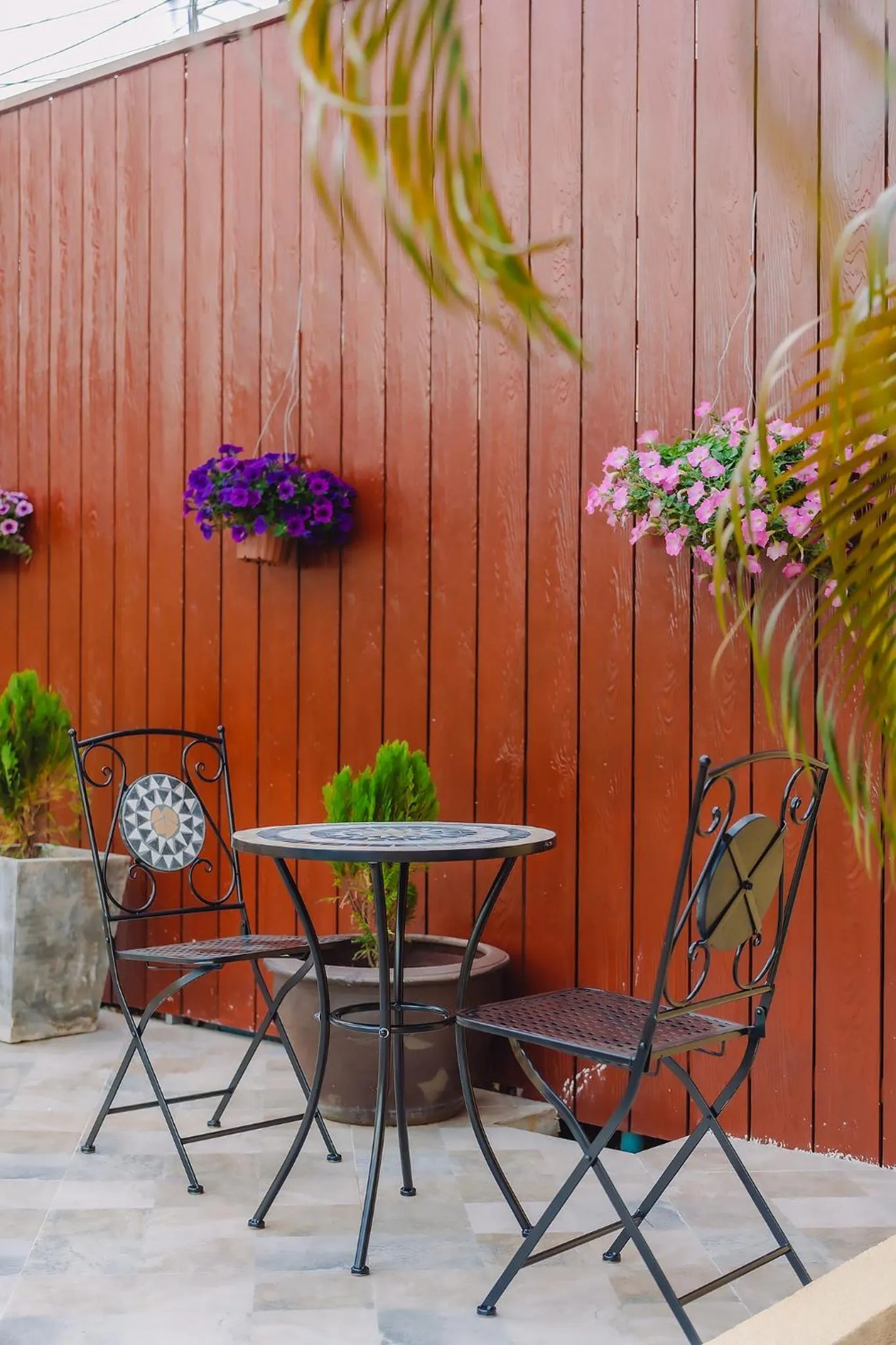 Patio in Bauman Ville Hotel