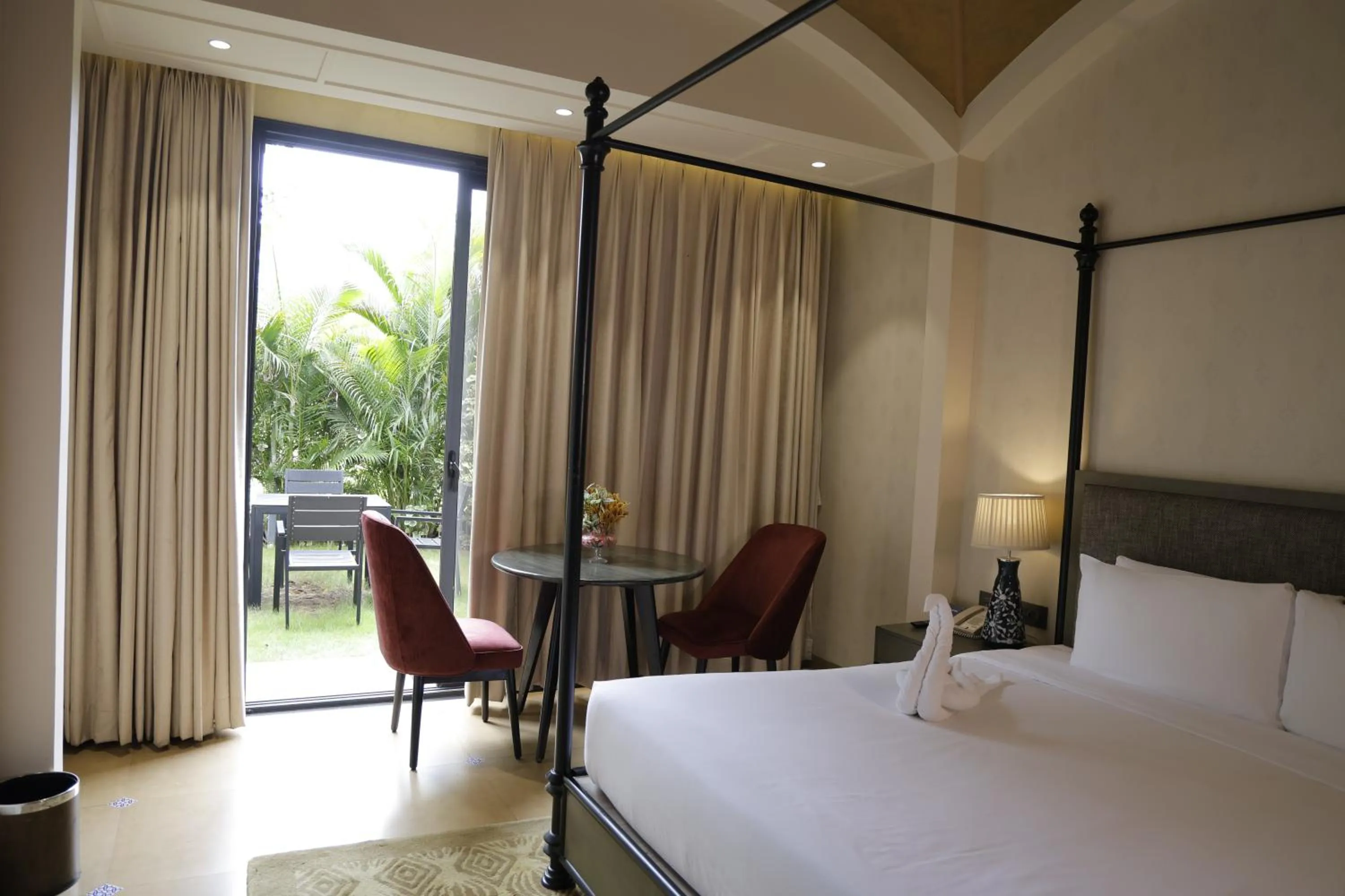 Patio, Bed in Radisson Resort & Spa Kandla