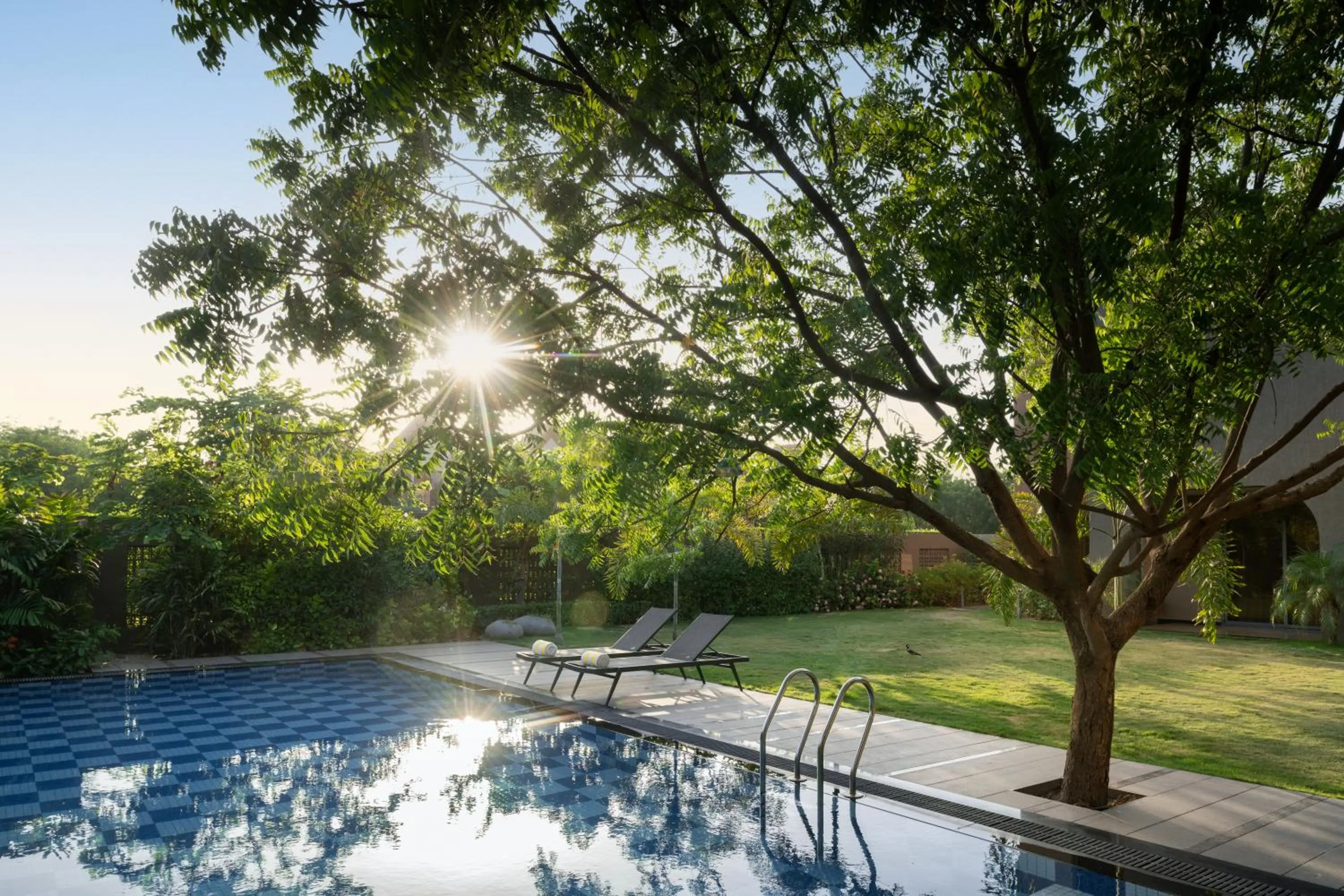 Swimming pool in Radisson Resort & Spa Kandla