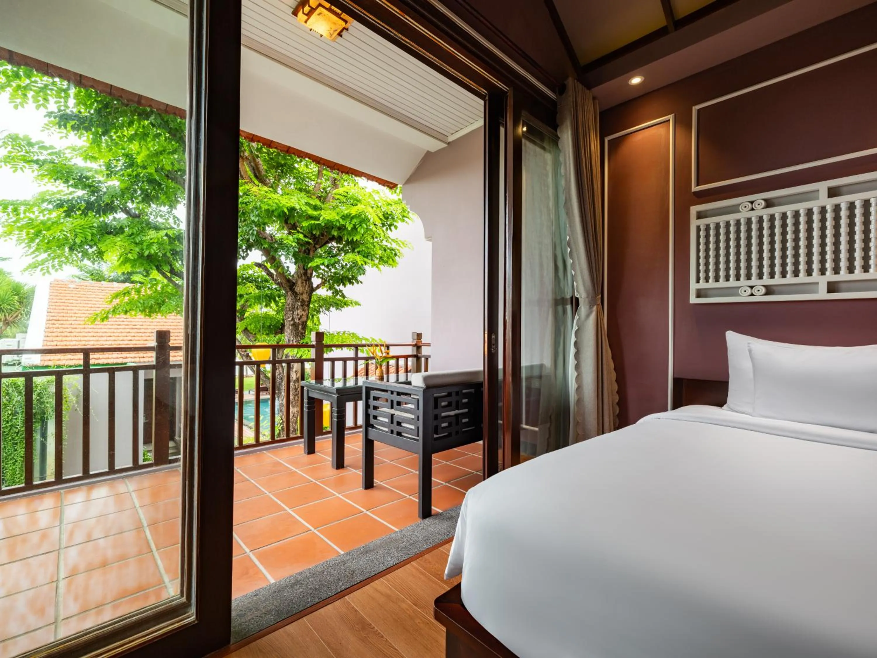 Balcony/Terrace, Bed in Bel Marina Hoi An Resort