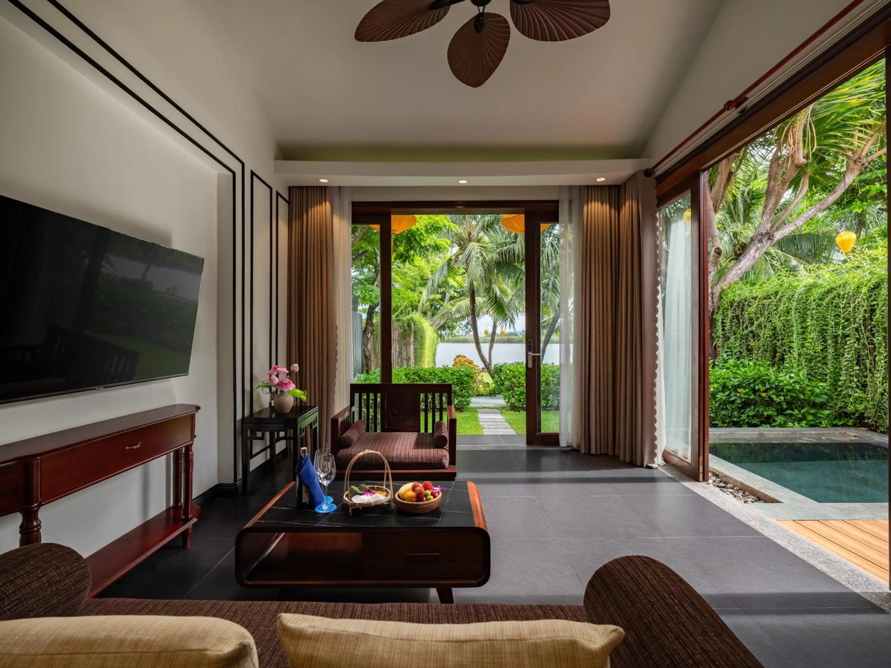 Living room in Bel Marina Hoi An Resort