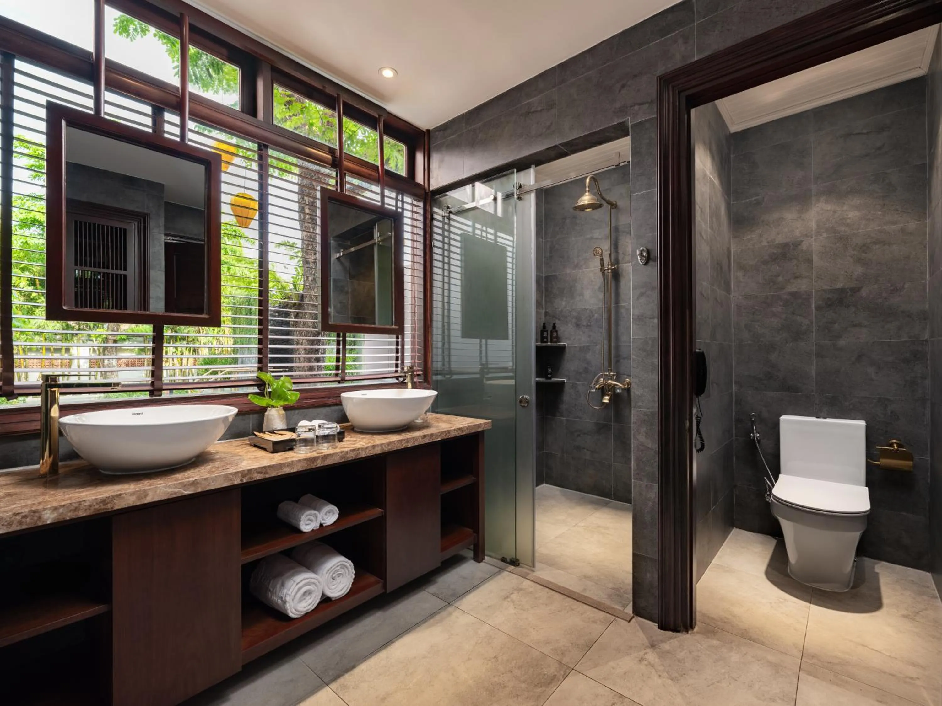 Shower in Bel Marina Hoi An Resort