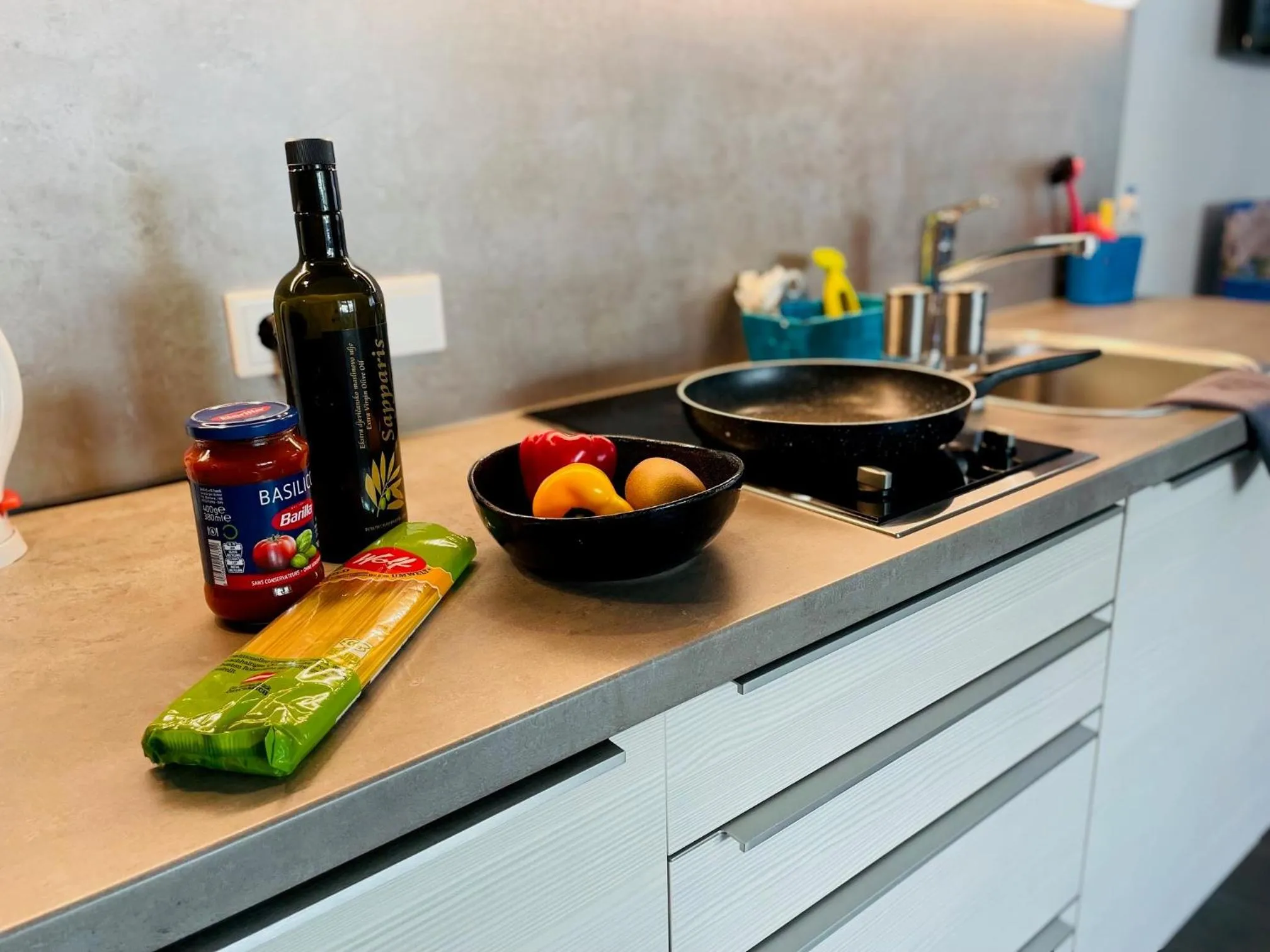 stove in Aparthotel Bergtraum