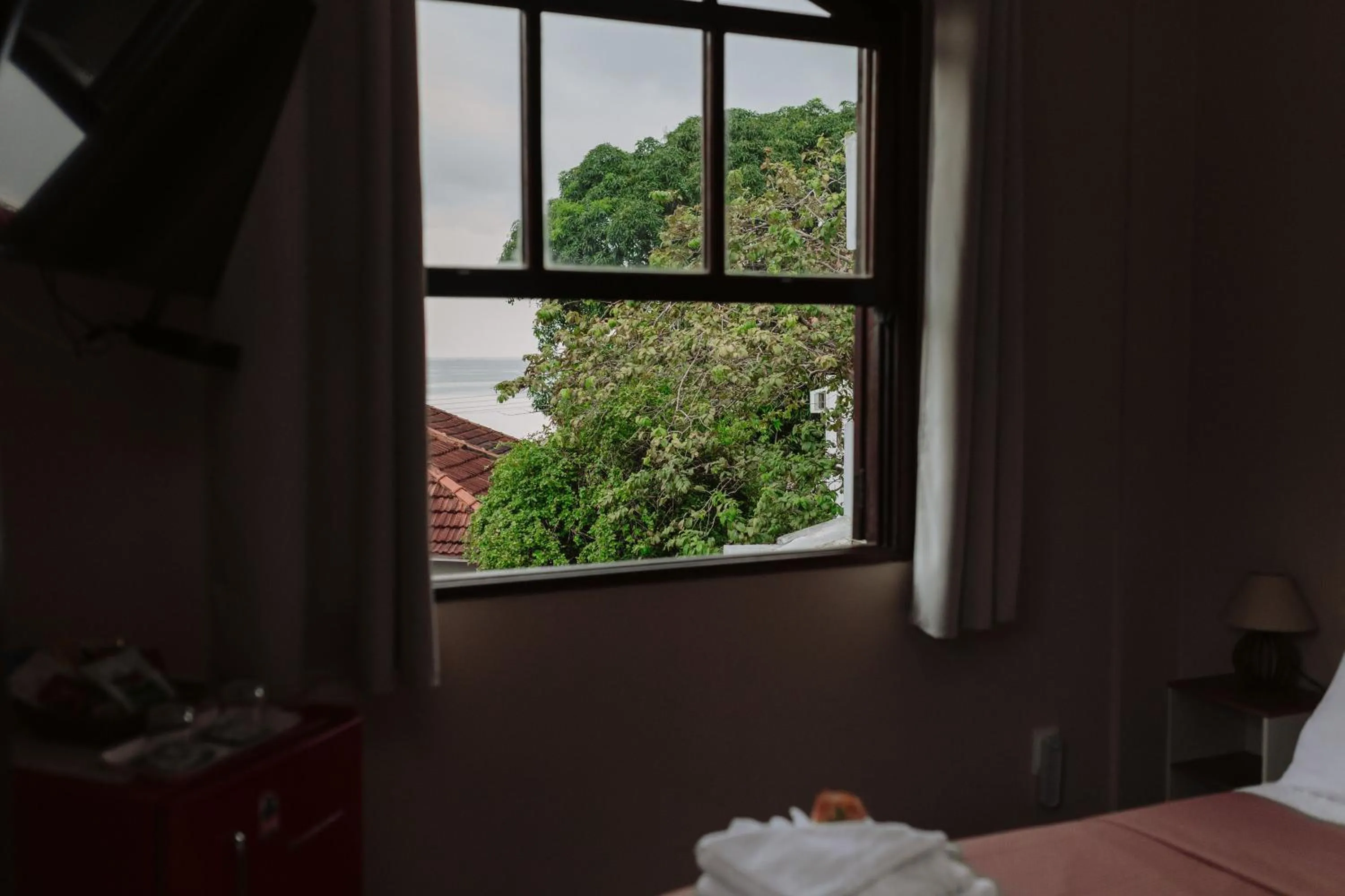View (from property/room), Bed in Casa da Coruja