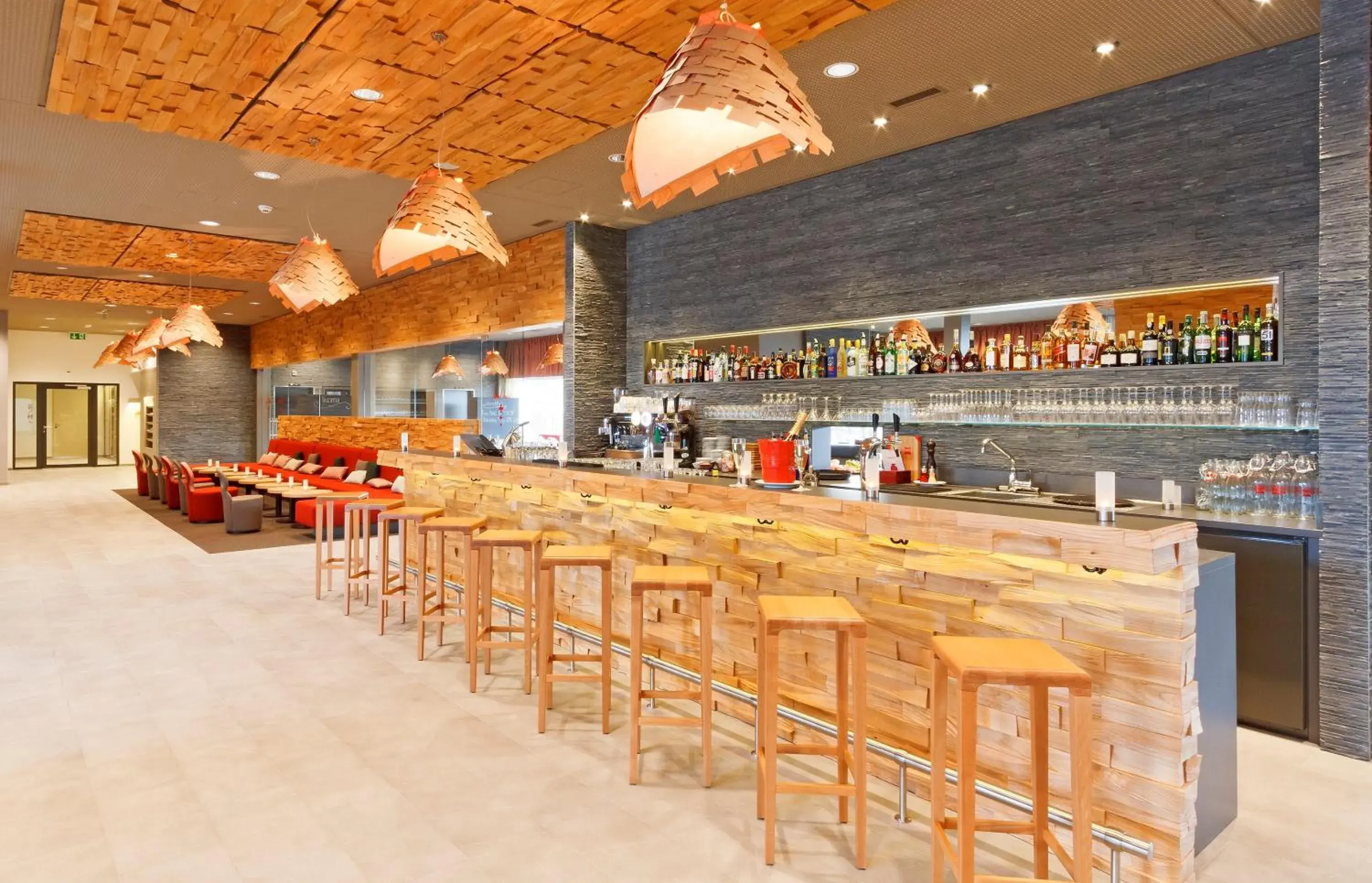 Lounge or bar in SwissEver Hotel Zug Lounge or bar in SwissEver Hotel Zug