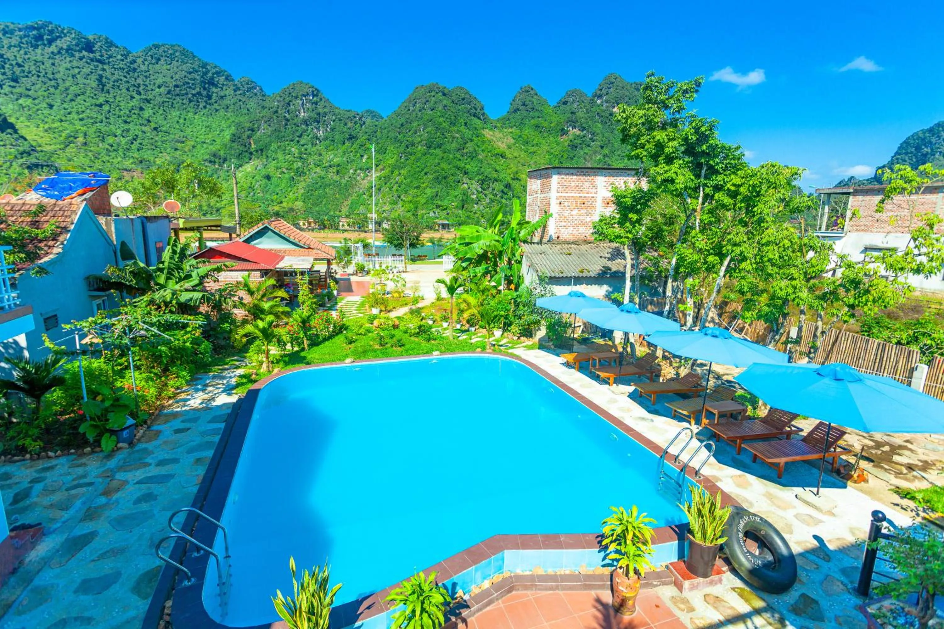 Pool view in Lucky Homes