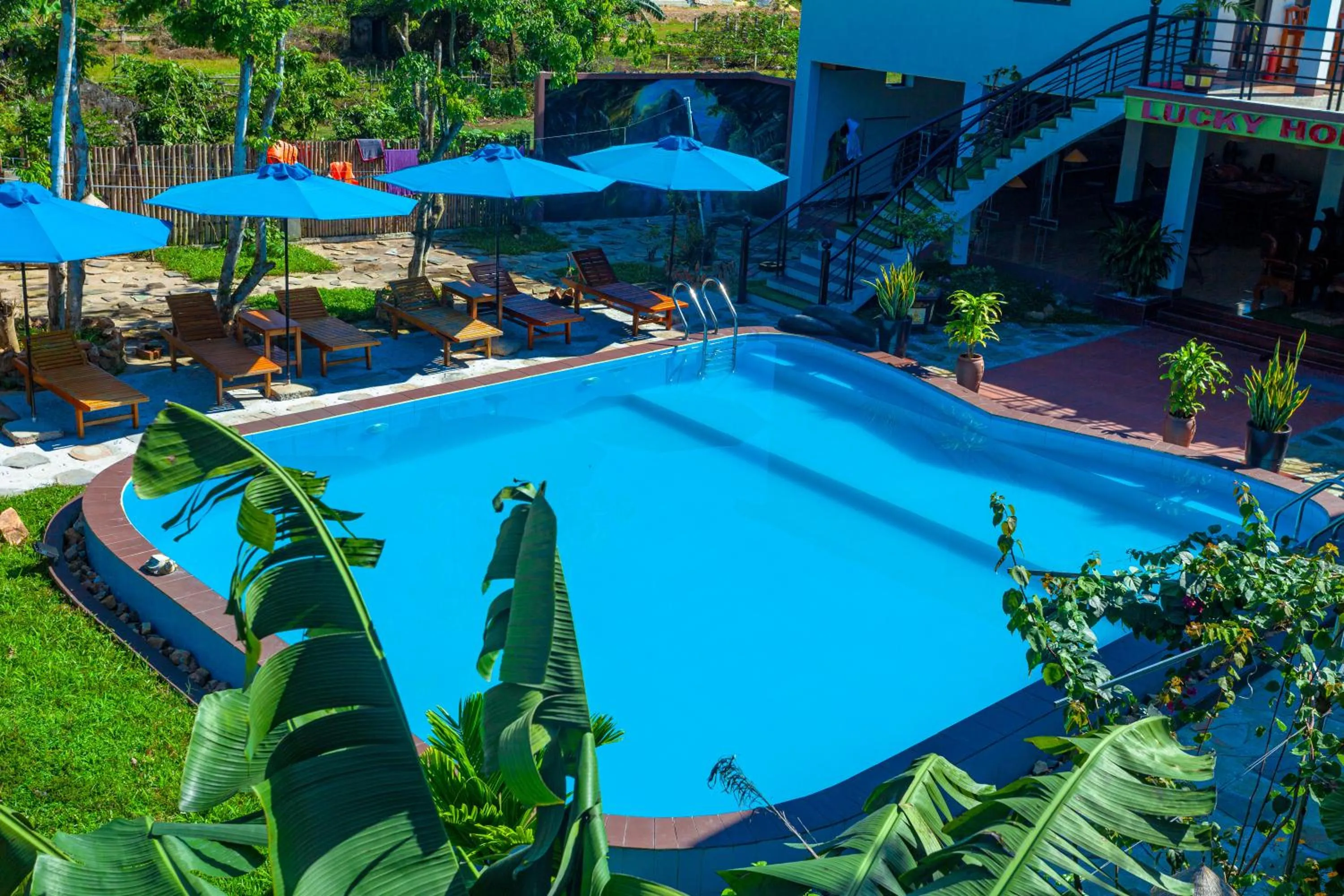 Swimming pool in Lucky Homes