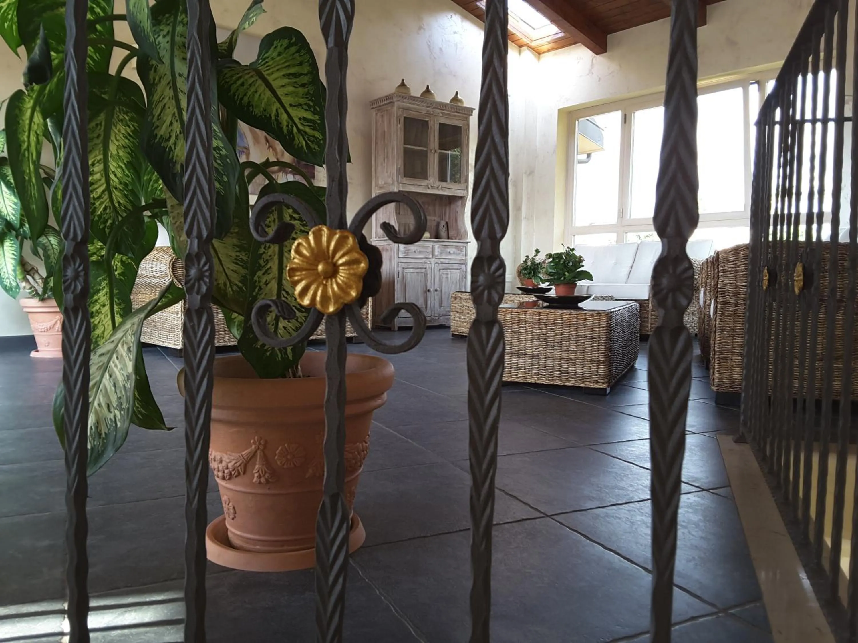 Decorative detail in Borgo di Santa Barbara