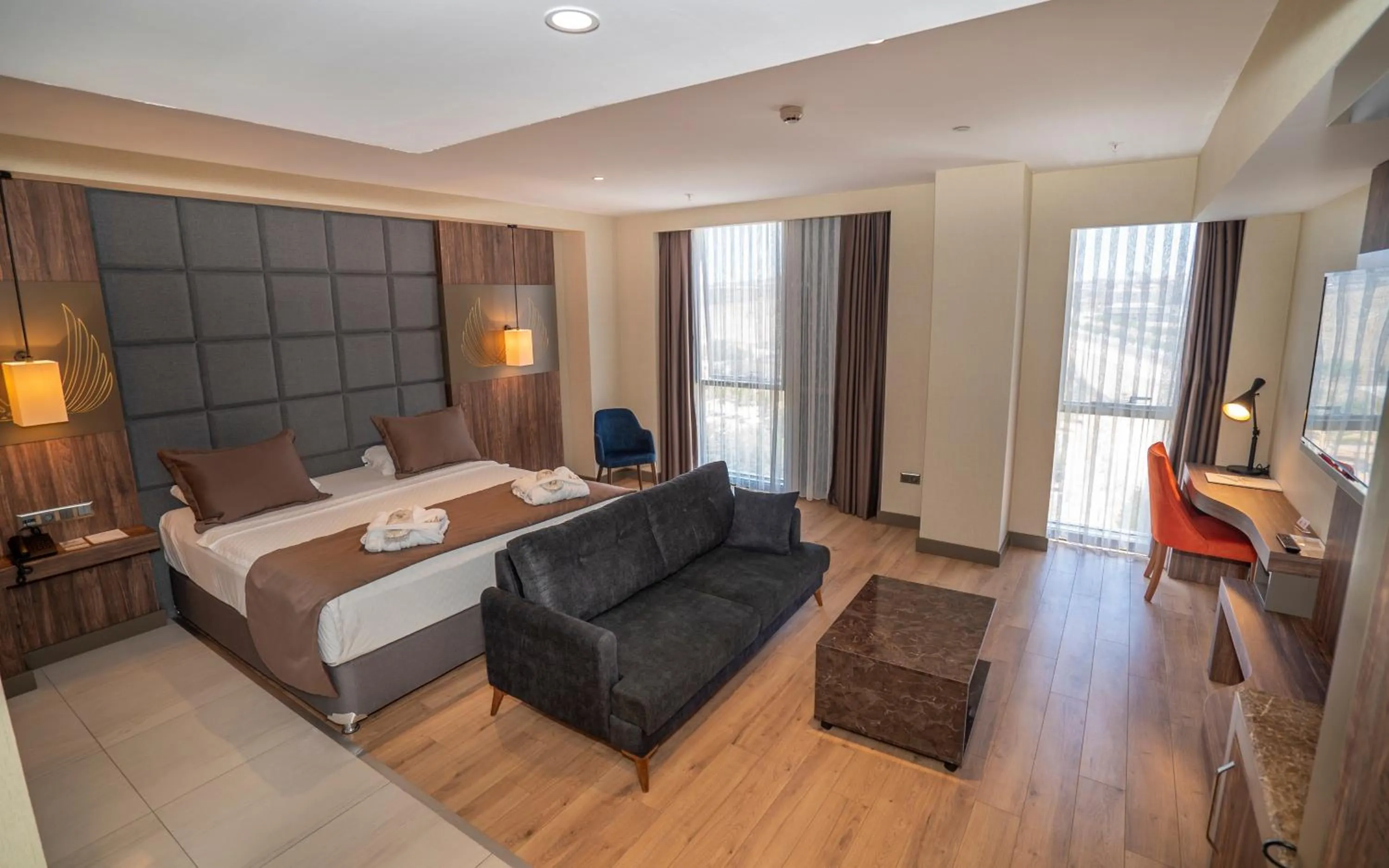 Bed in NEW KARAMAN HOTEL