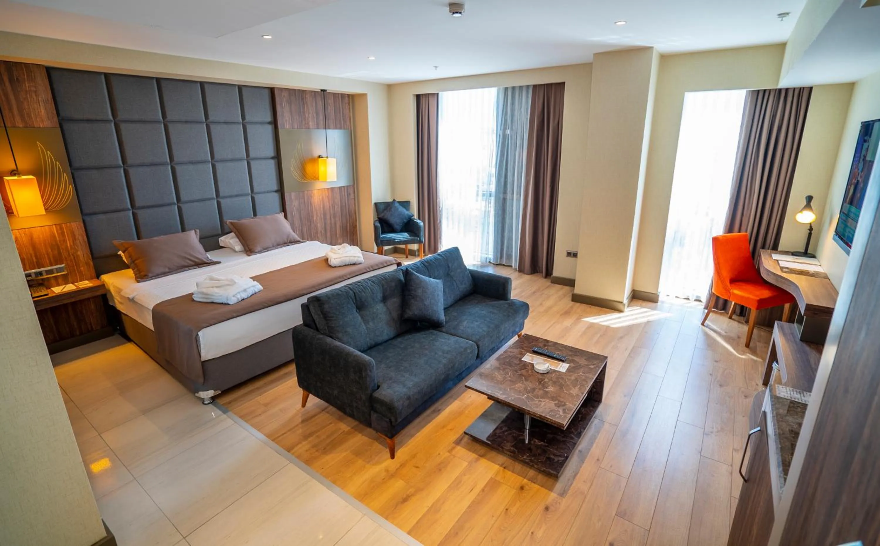 Bed in NEW KARAMAN HOTEL