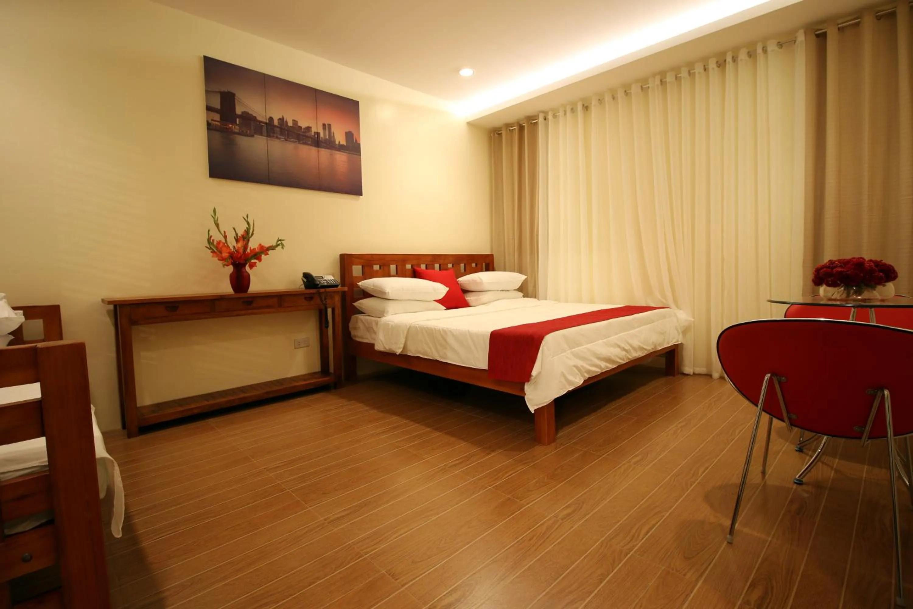 Bed in A&A Garden Suites