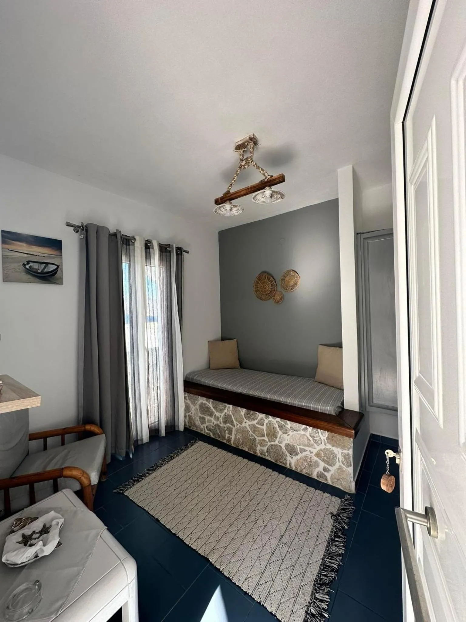 Bed in Elenis Studios&Apartments