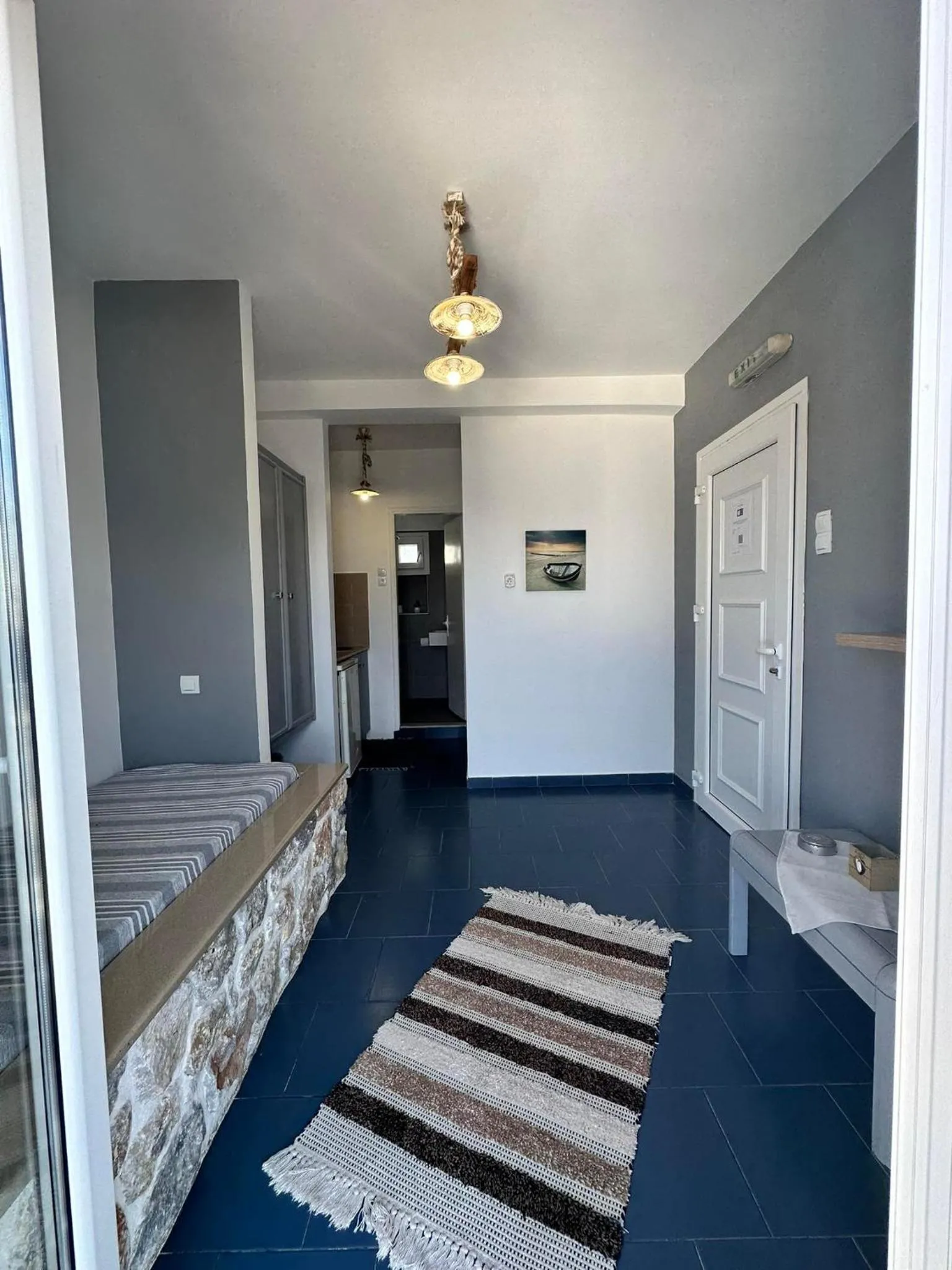 Bed in Elenis Studios&Apartments