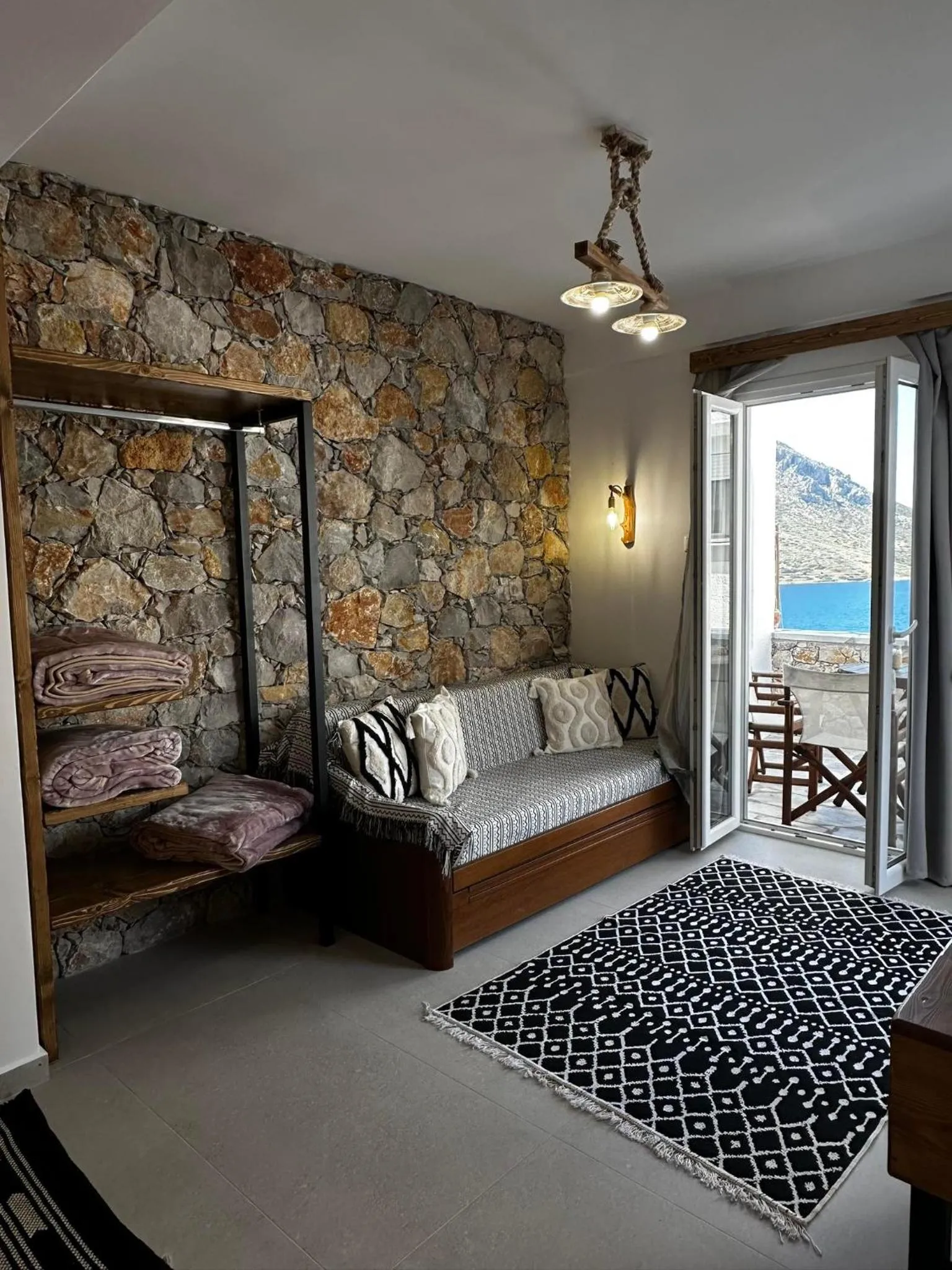 Bed in Elenis Studios&Apartments