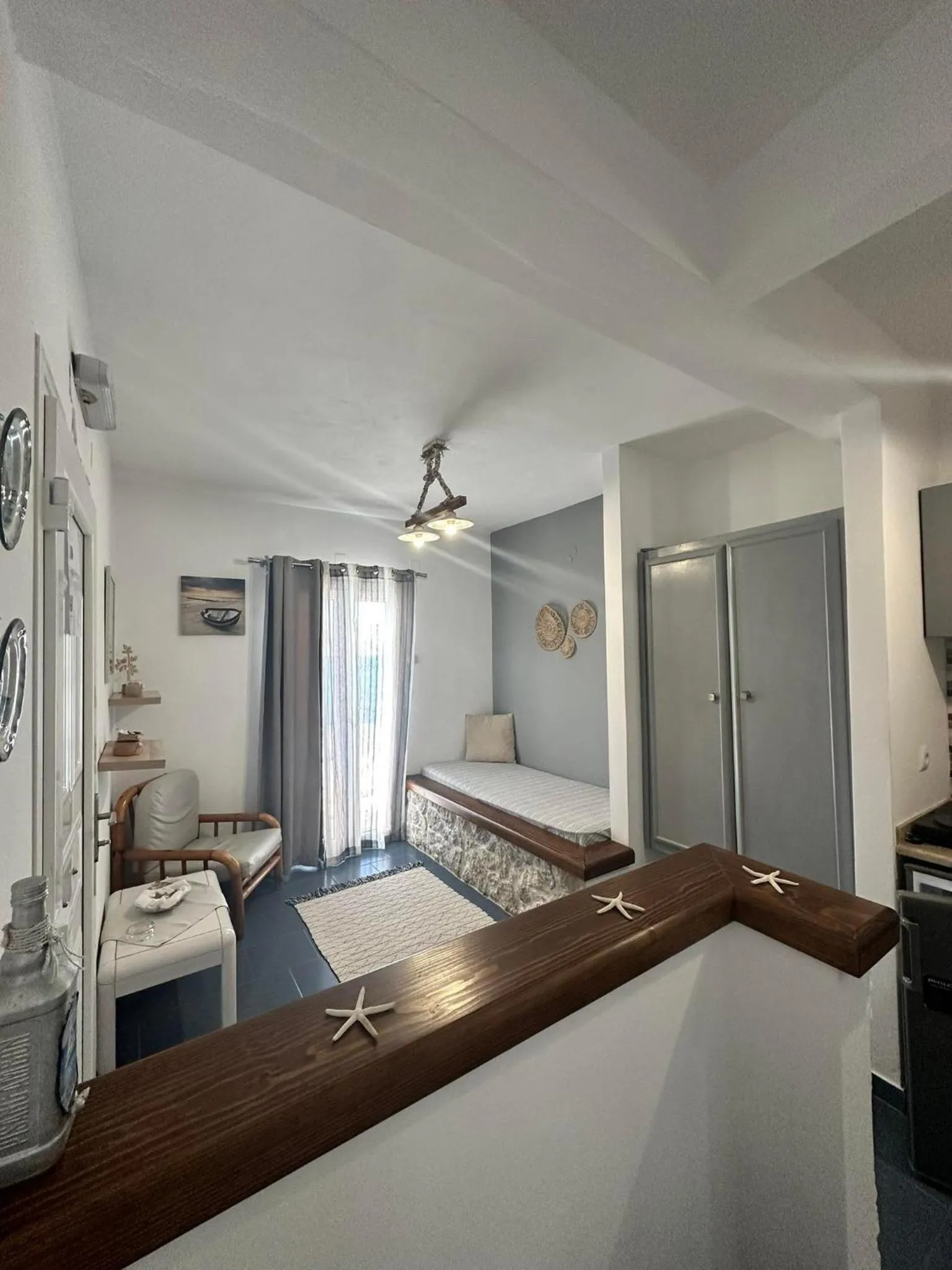 Bed in Elenis Studios&Apartments