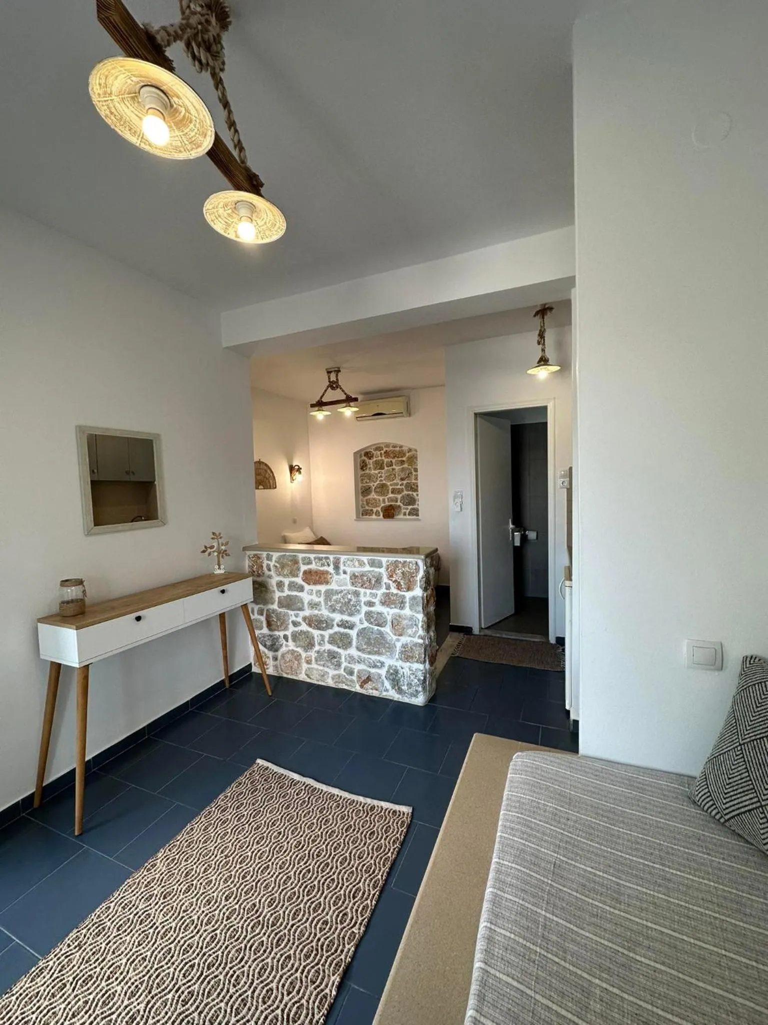 Bed in Elenis Studios&Apartments