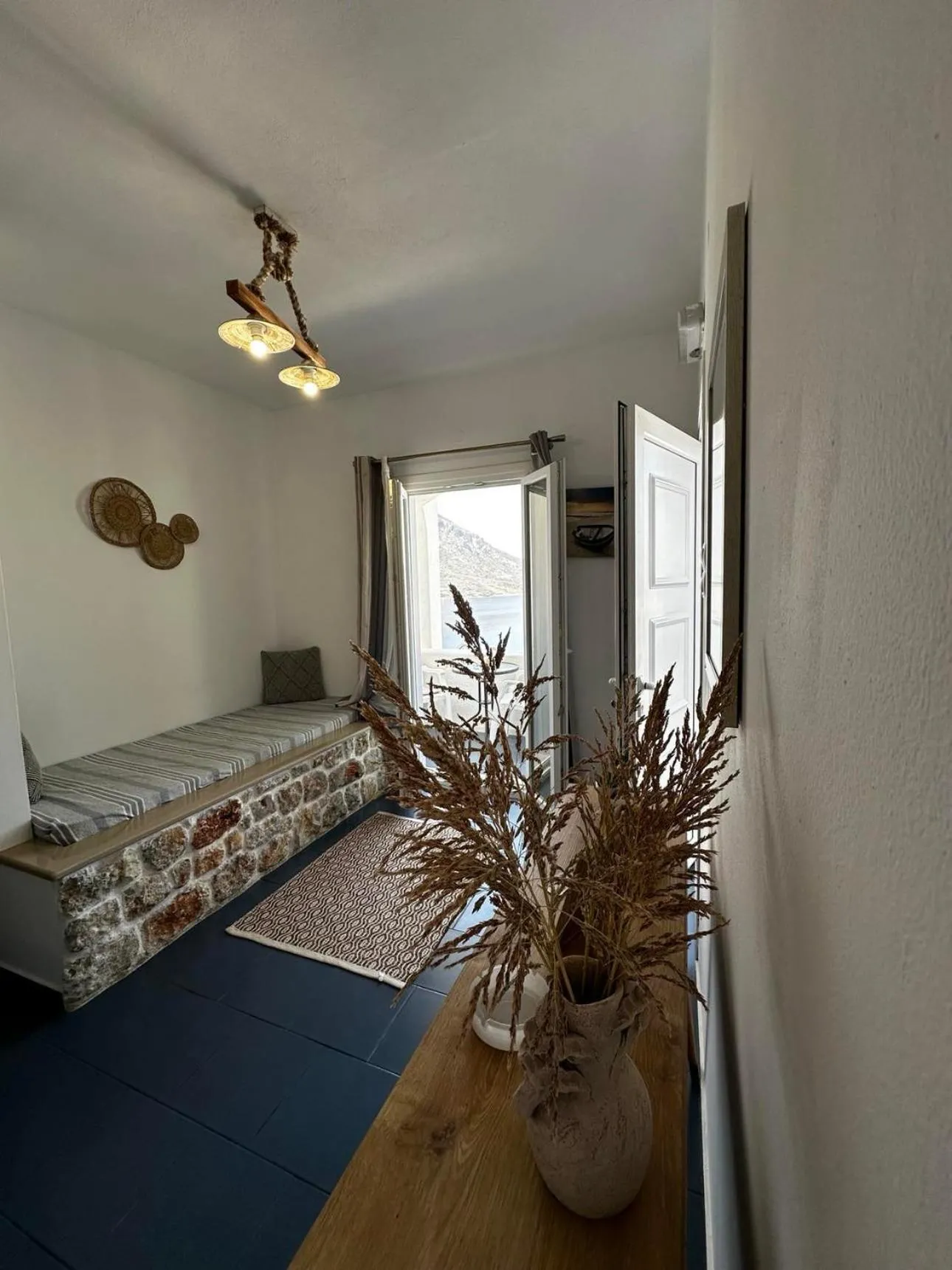 Bed in Elenis Studios&Apartments