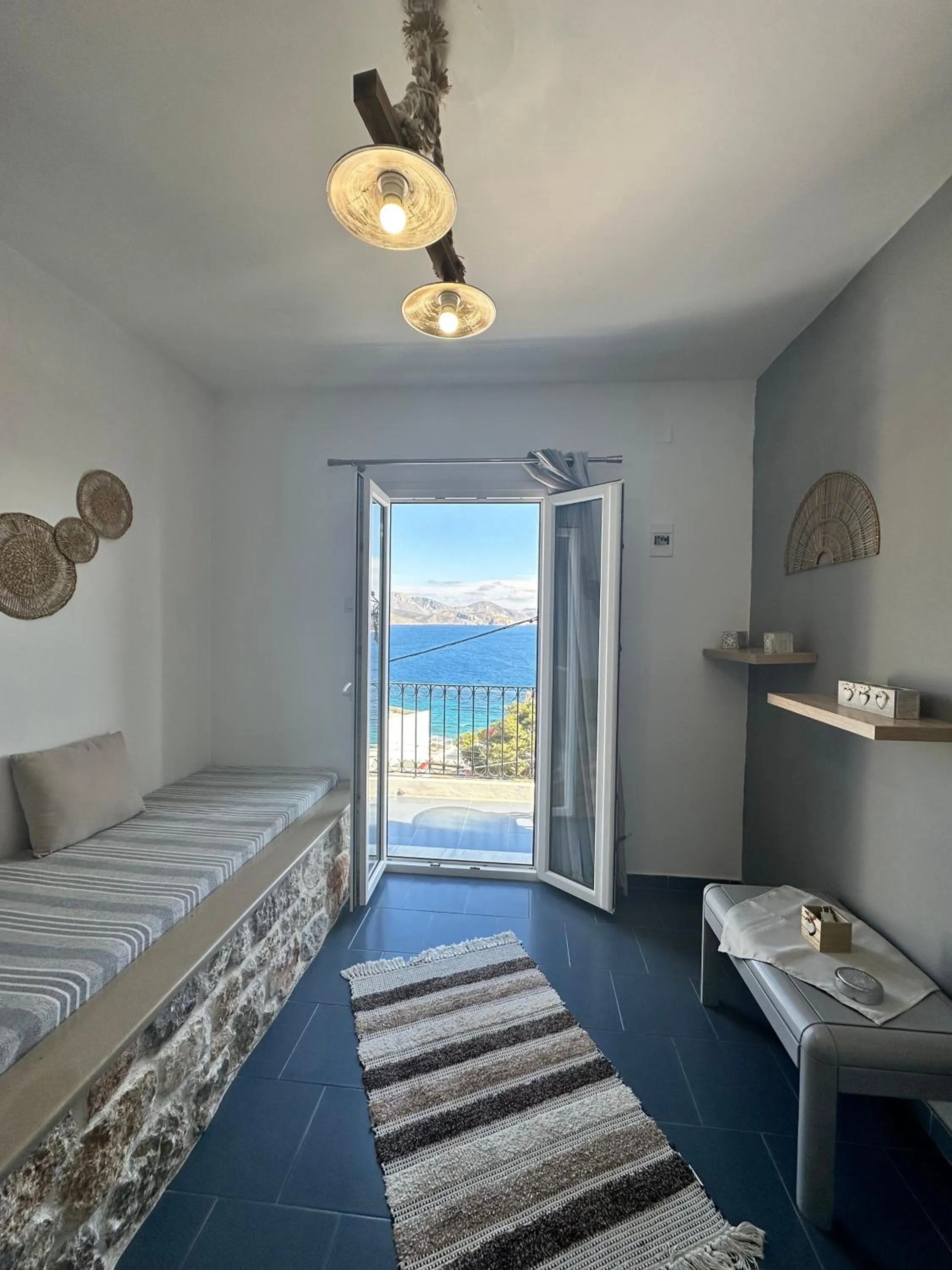 Bed in Elenis Studios&Apartments