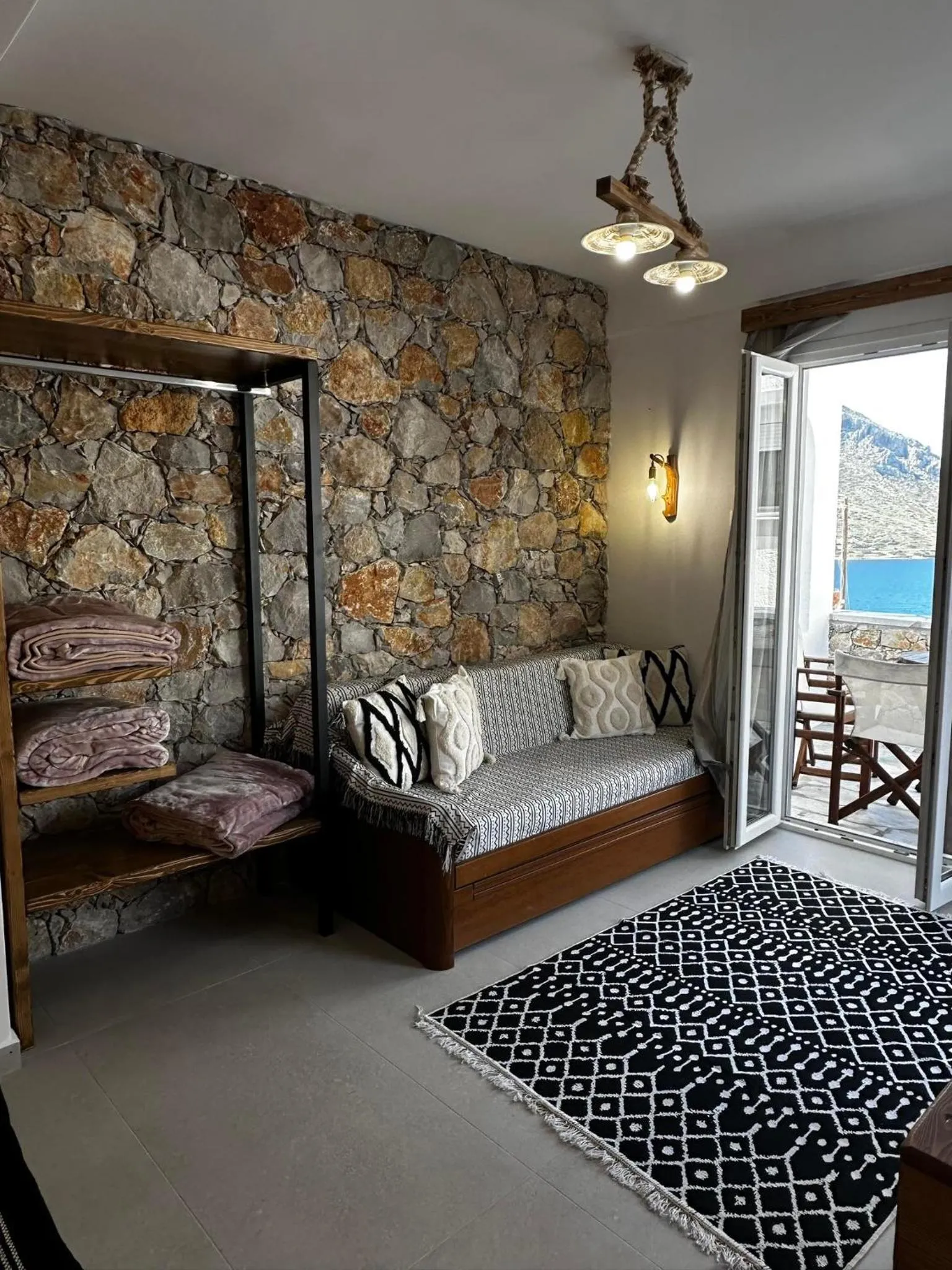 Bed in Elenis Studios&Apartments