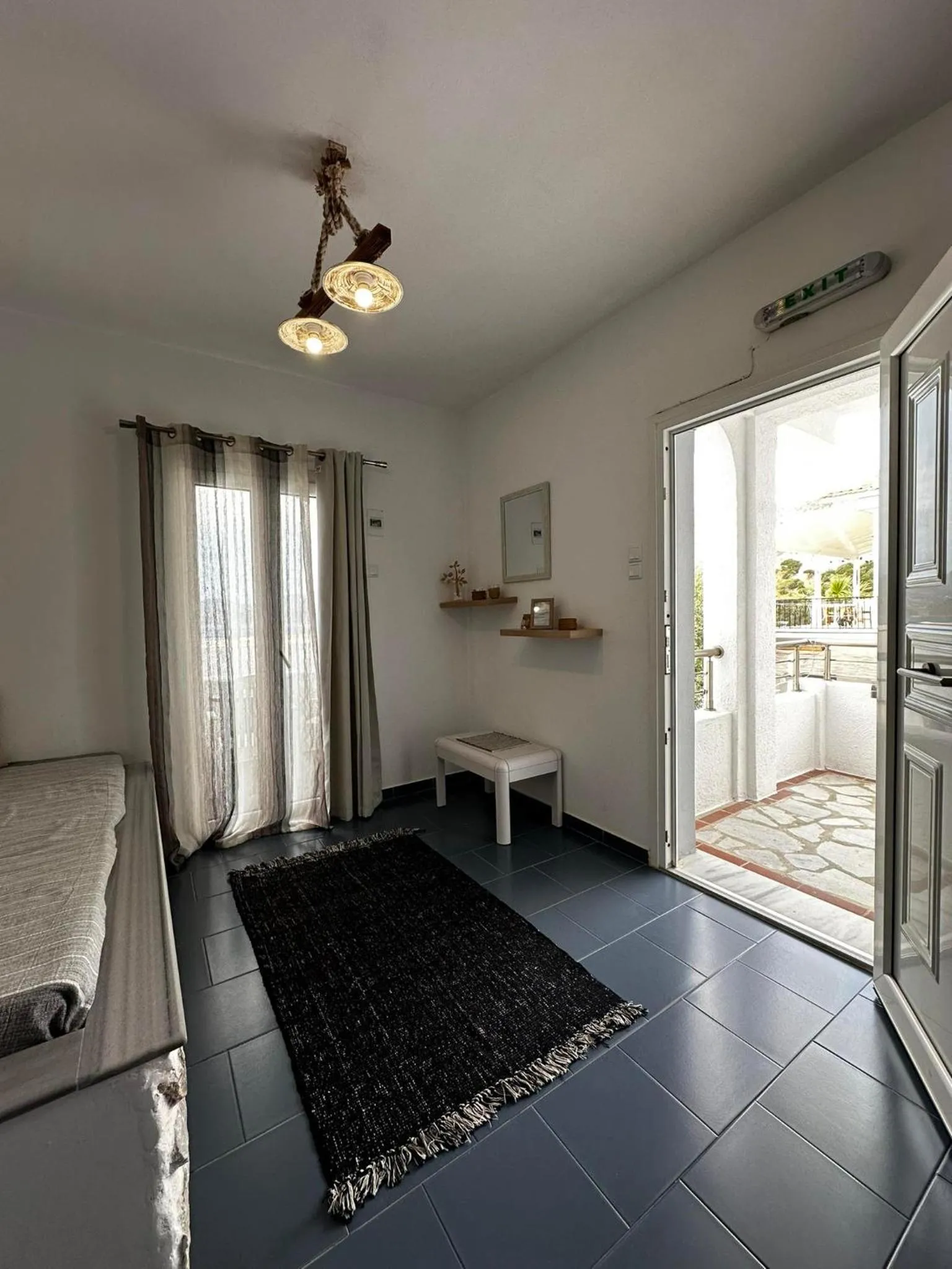 Bed in Elenis Studios&Apartments