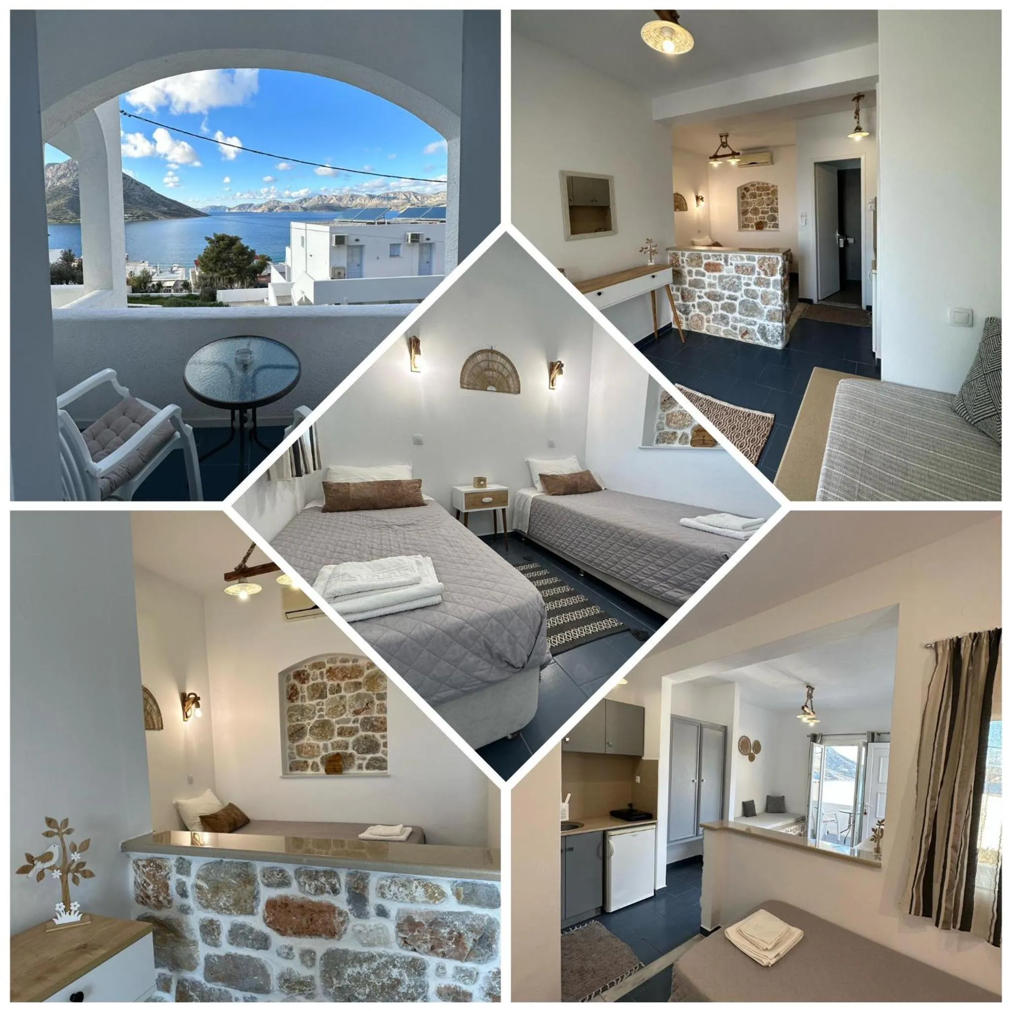 Bed in Elenis Studios&Apartments