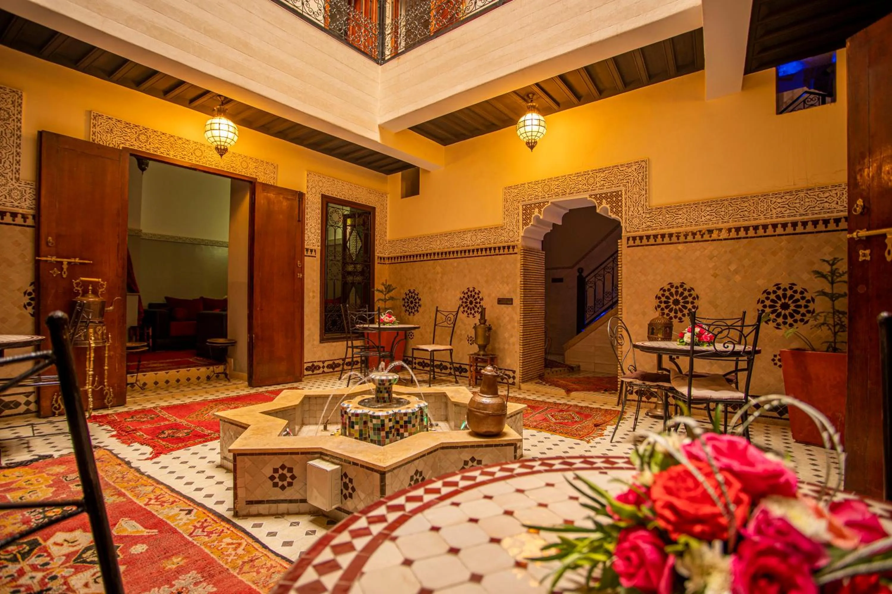 Seating area in Riad Aymane