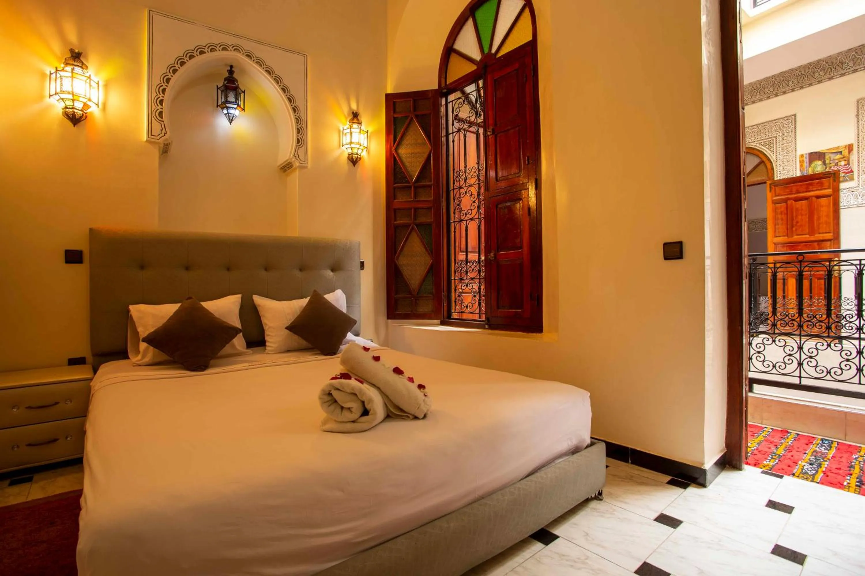 Bed in Riad Aymane