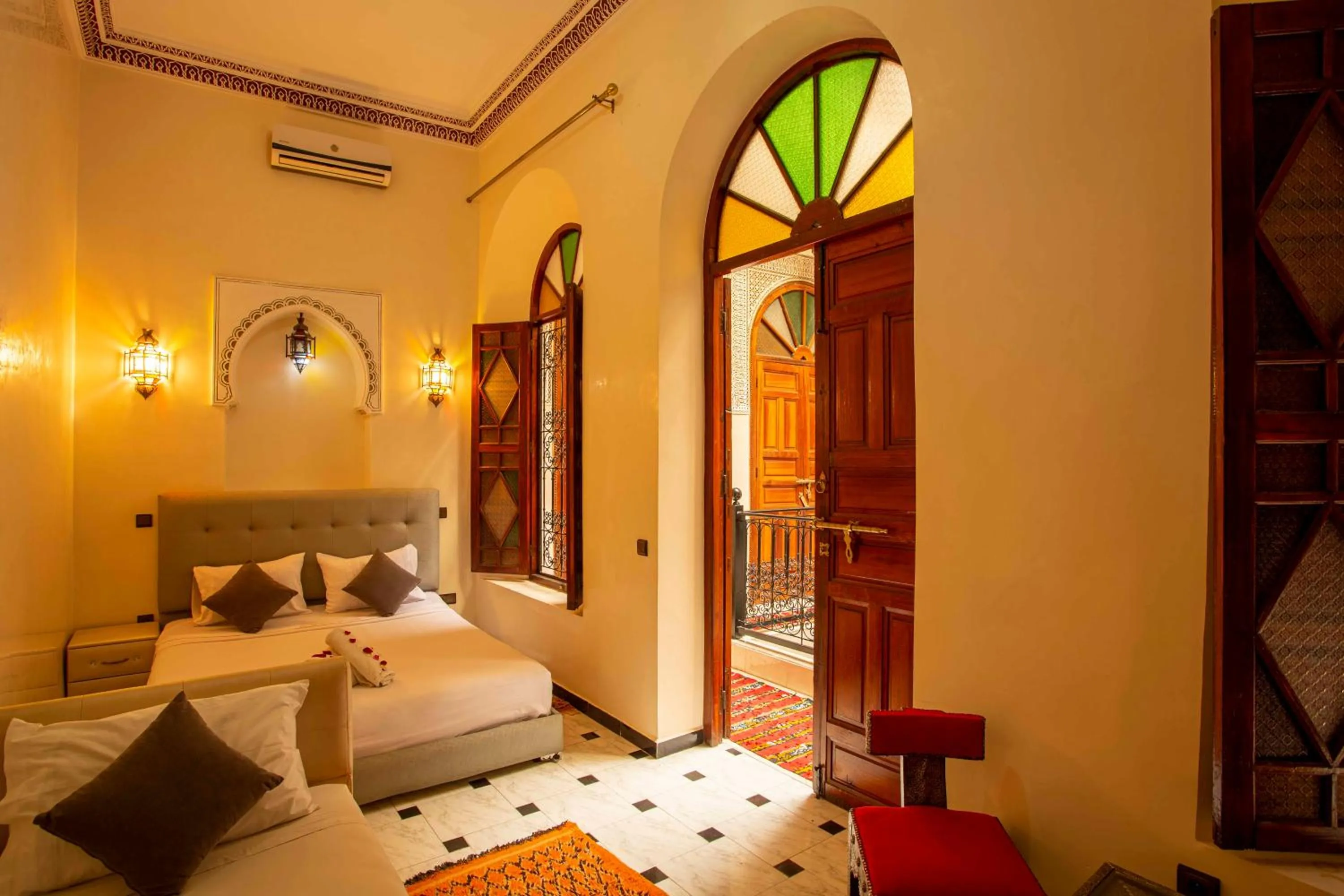 Bed in Riad Aymane