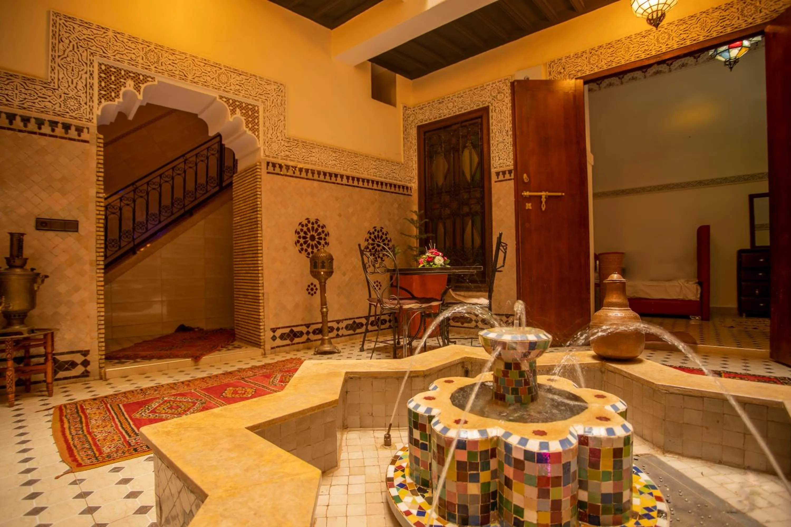 Seating area in Riad Aymane