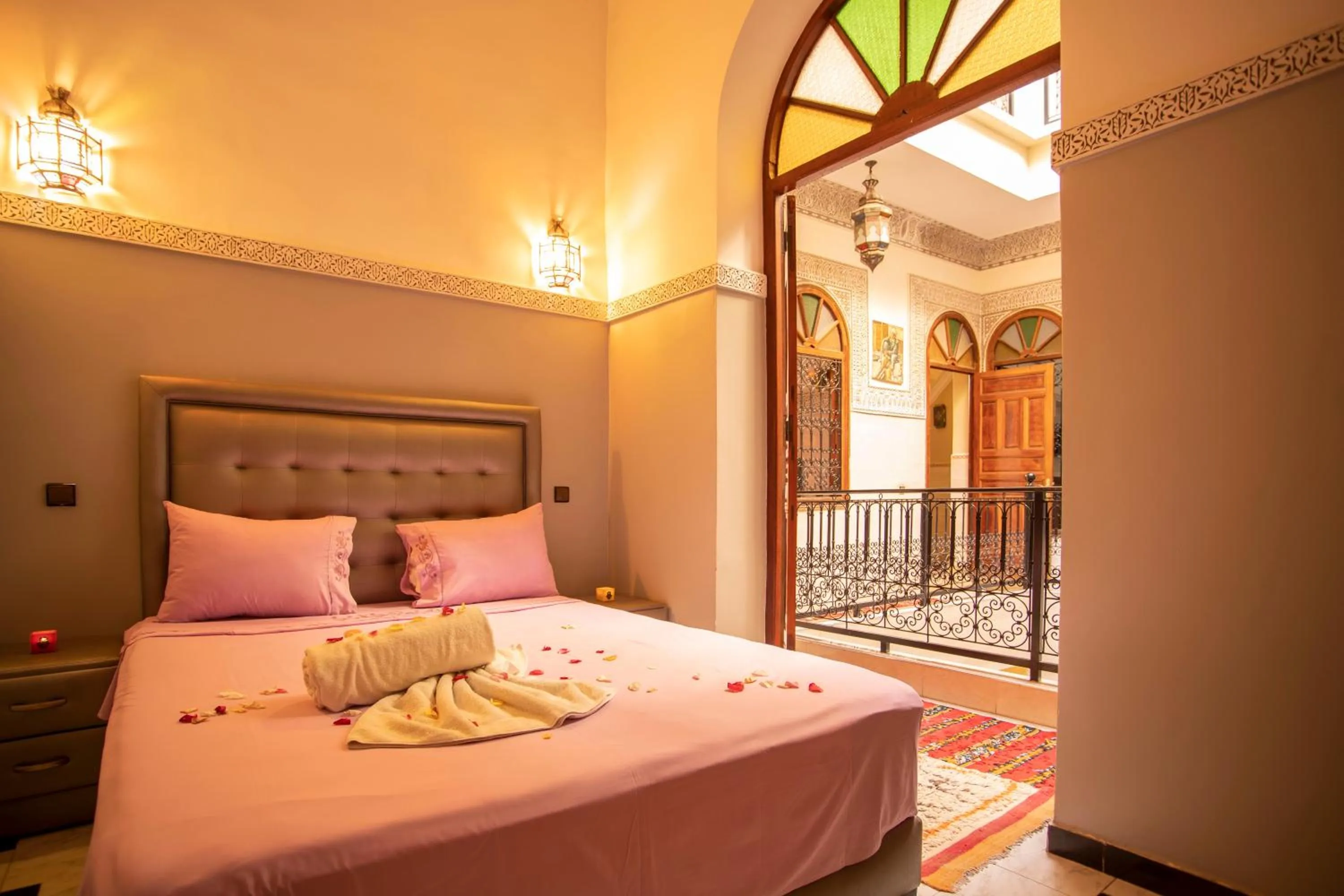 Bed in Riad Aymane