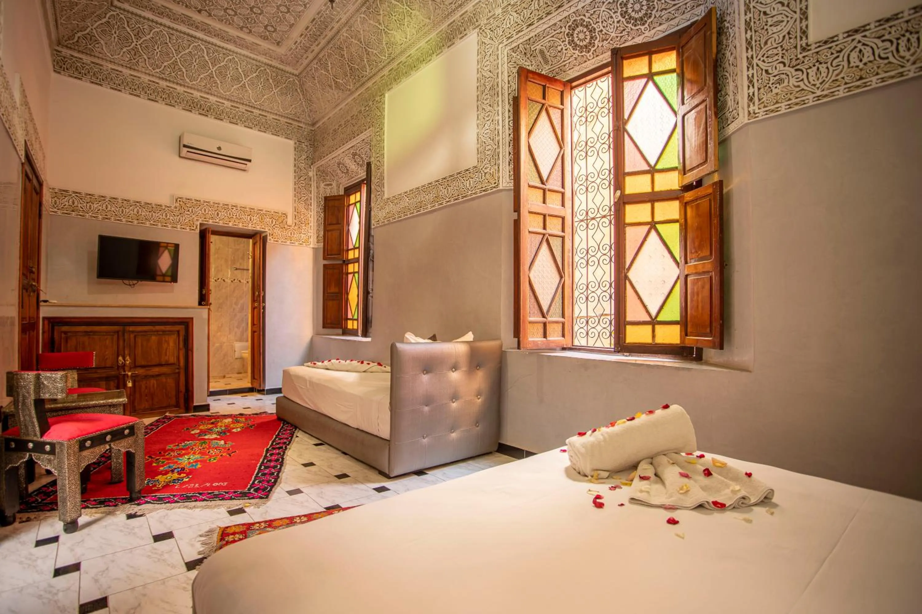 Bed in Riad Aymane